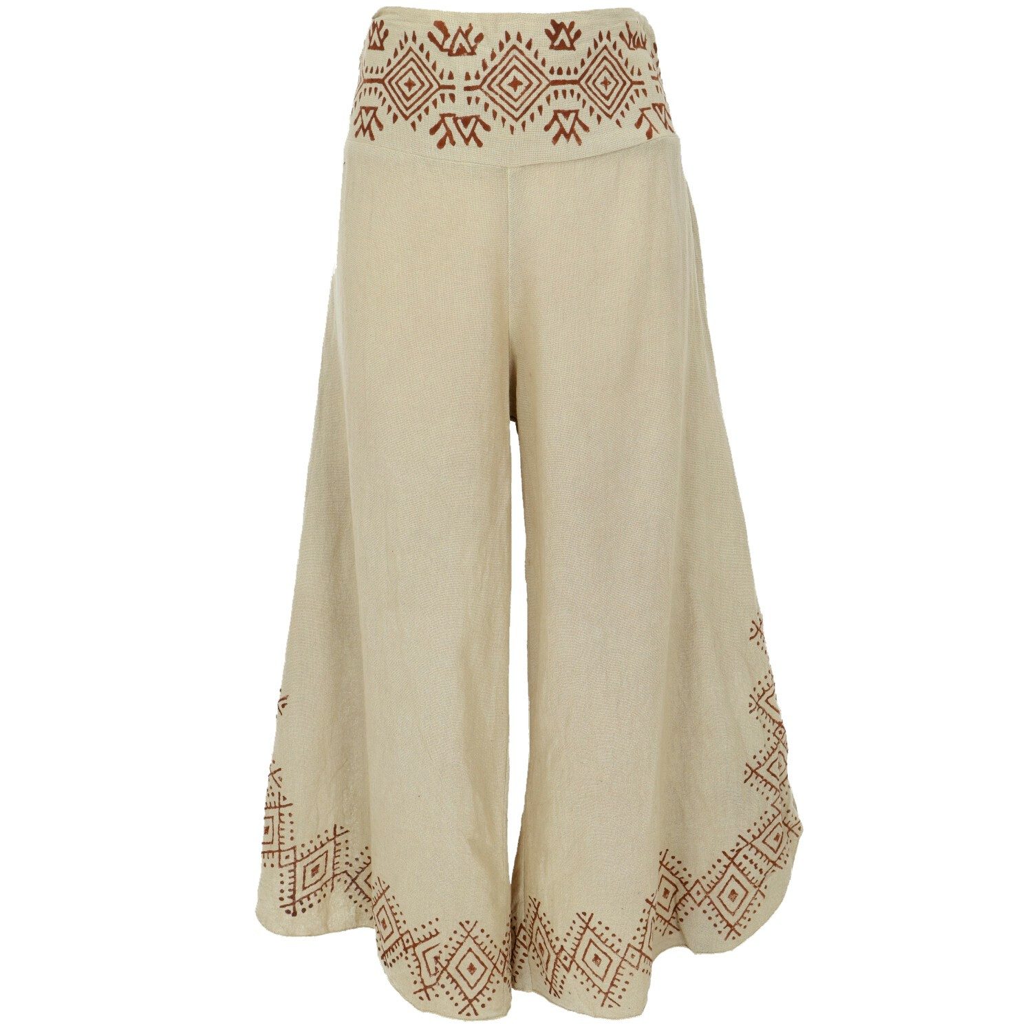 Guru-Shop Relaxhose Bequeme Sommerhose in natürlichem Look,.. alternative B günstig online kaufen