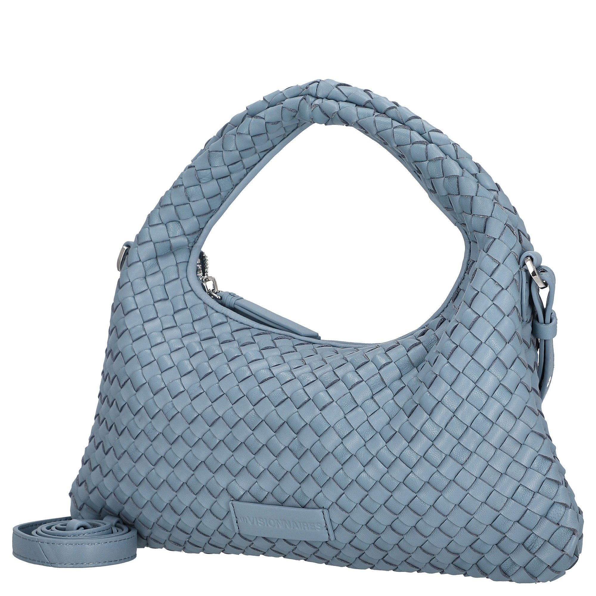 Les Visionnaires Handtasche Sadie Weave Silky - Henkeltasche 37 cm (celeste) – Bild 2 von 5