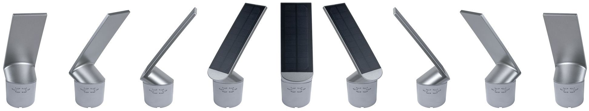 Paulmann LED Pollerleuchte Ilias, Bewegungsmelder, mit Warmweiß, Solar, LED-Board, Bewegungsmelder fest LED integriert, Outdoor