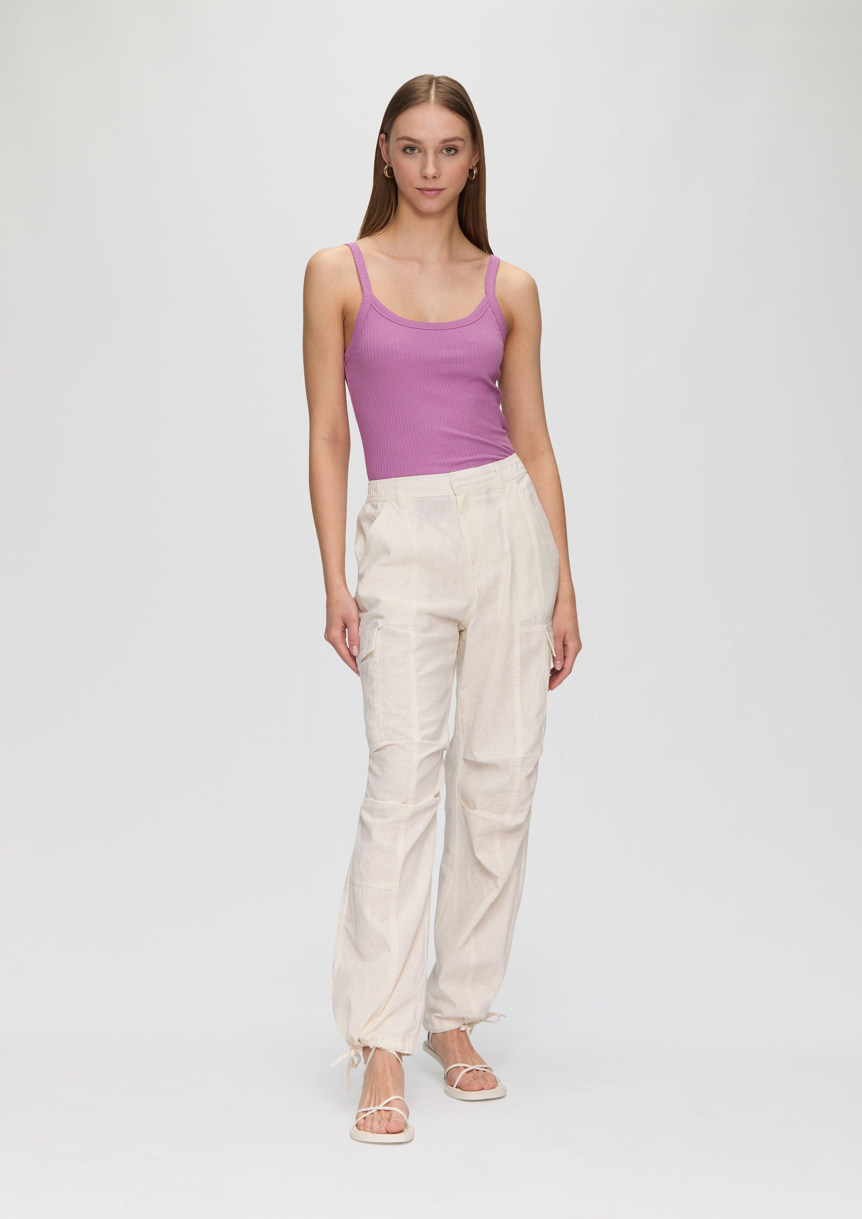 QS Stoffhose Hose aus Leinenmix mit günstig online kaufen
