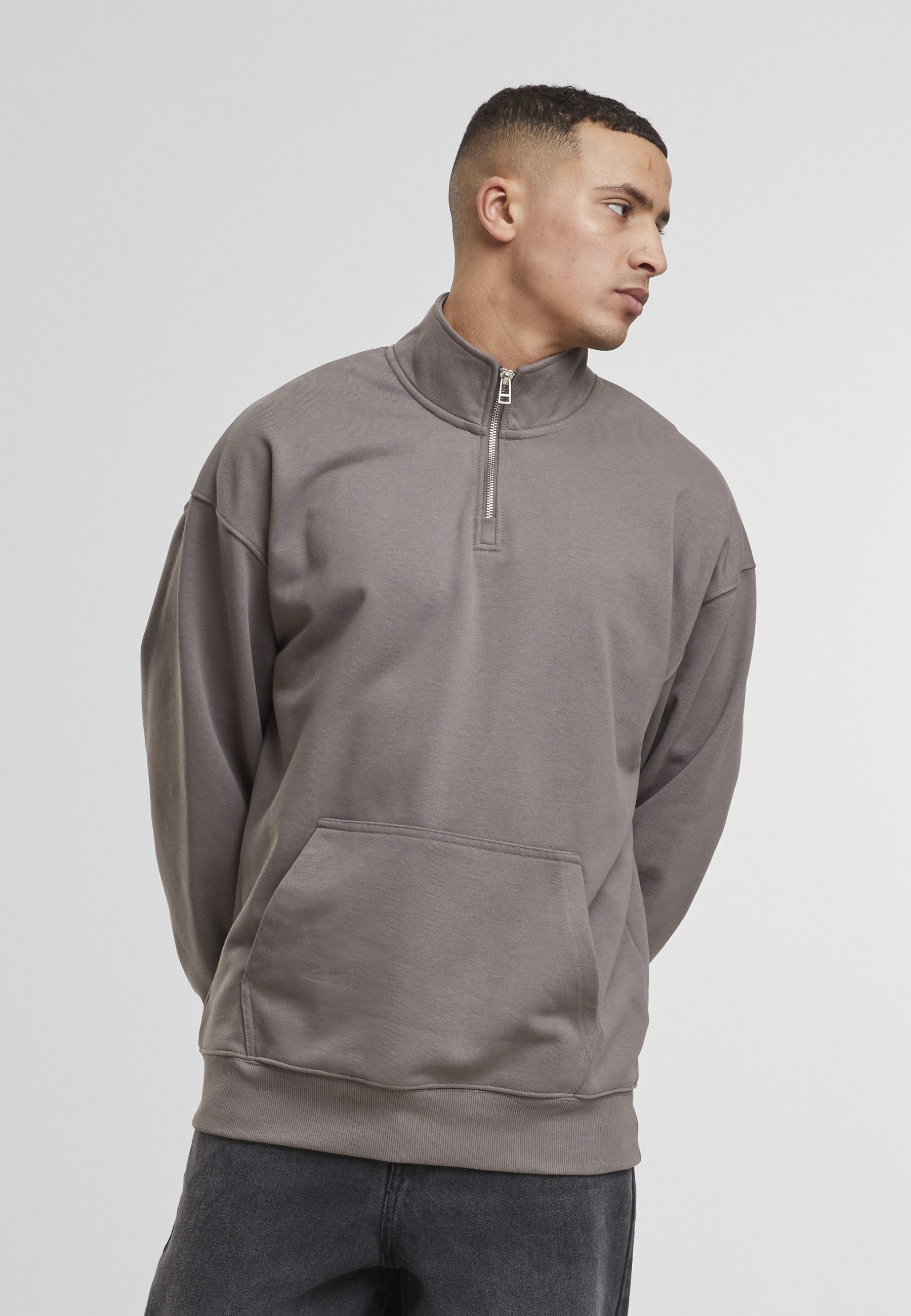 DEF Sweater DEF DEF Zipper Crewneck (1-tlg)