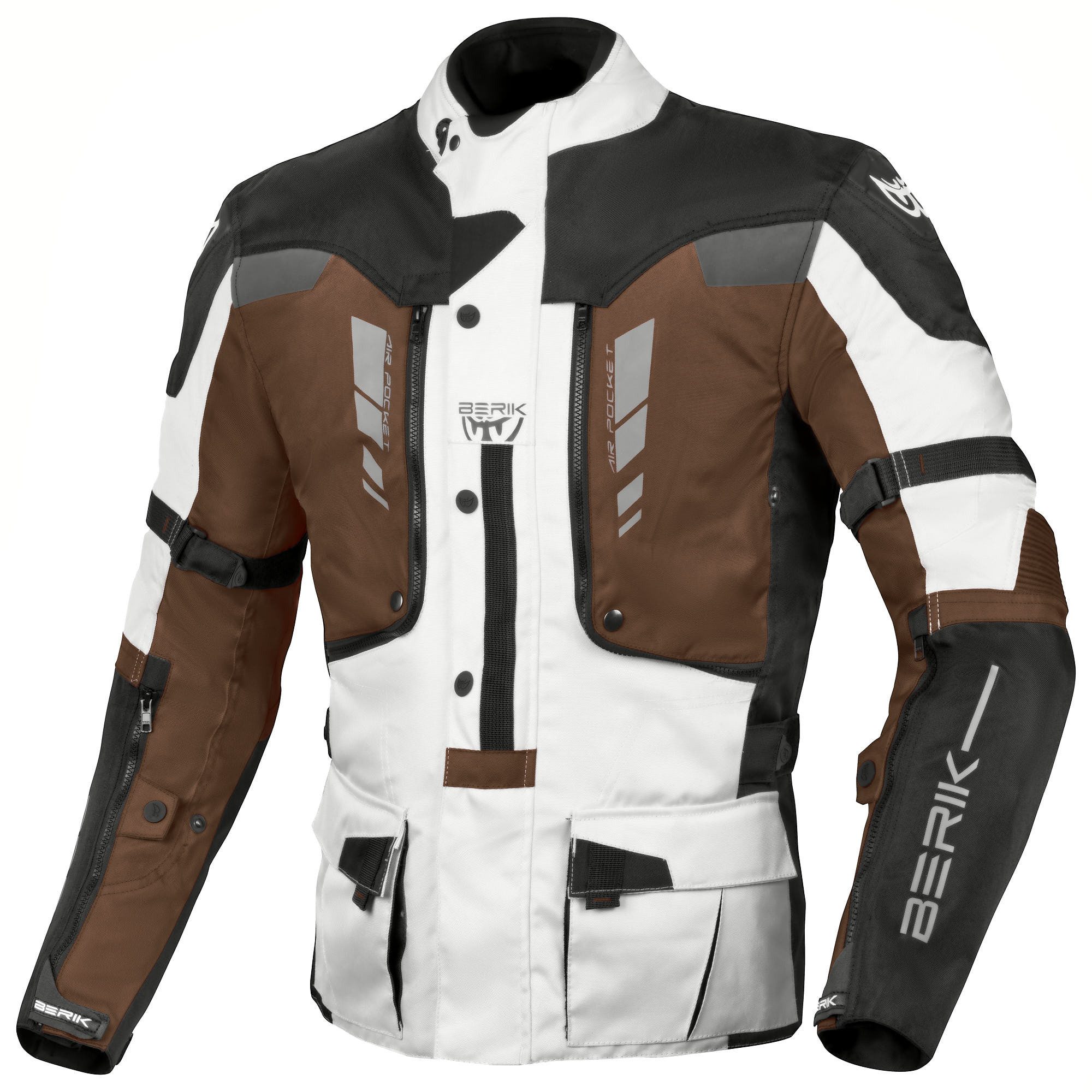 Berik Motorradjacke Ferpho wasserdichte Motorrad Textiljacke Verbindungsreißverschluss,Ellenbogenprotektoren enthalten,herausn