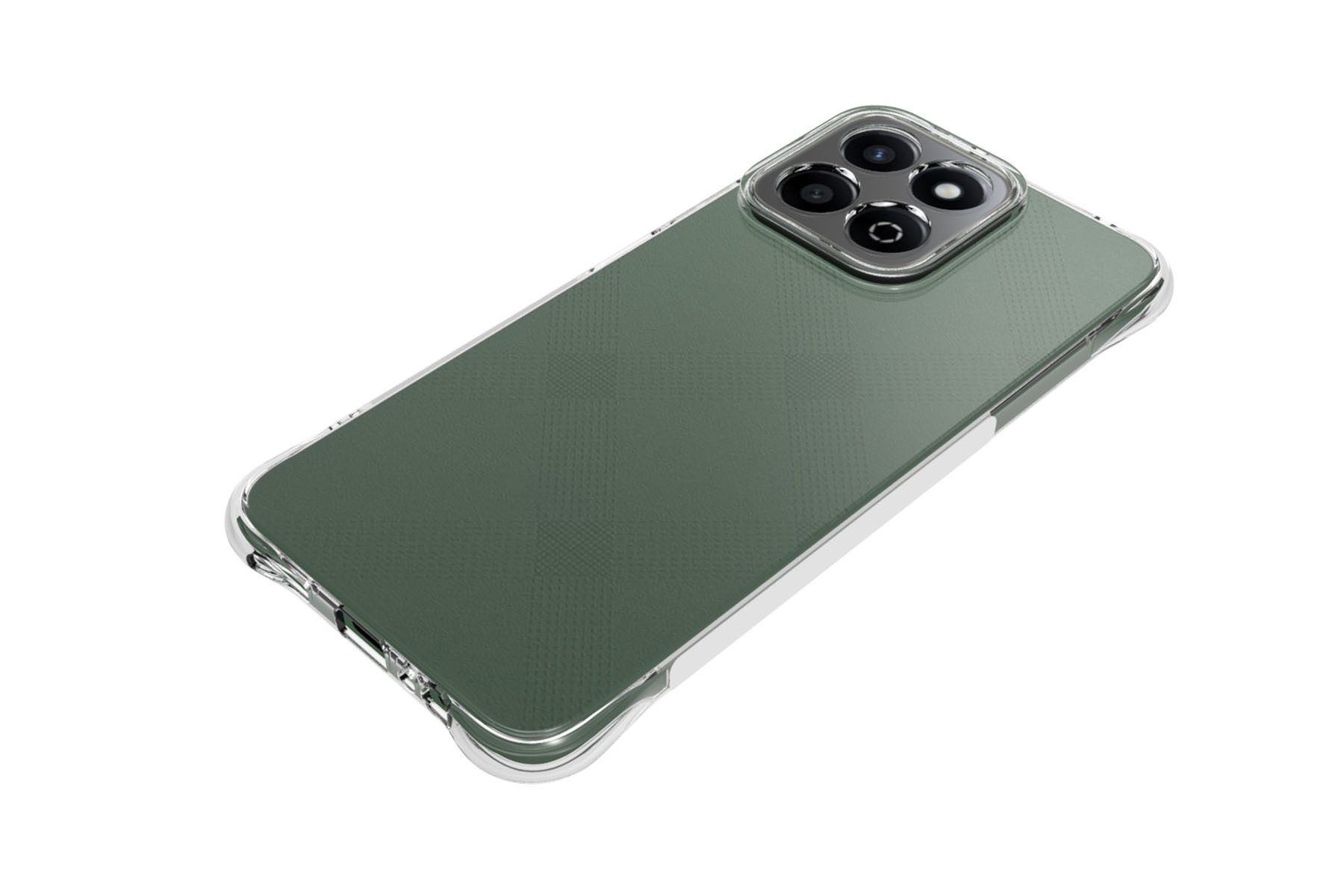 mtb more energy Smartphone-Hülle Clear Armor Case für Honor 200 Smart 5G, Transparente TPU Schutzhülle Case Backcover mit Anti-Shock Verstärkung – Bild 4 von 5