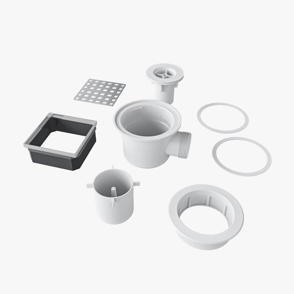 duschspa Ablaufgarnitur Ablaufgarnitur + Ablaufschlauch für Bauplatte Dusch günstig online kaufen