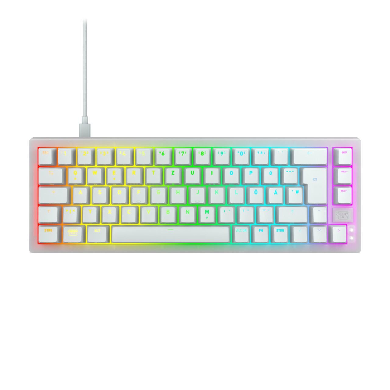 Cherry Xtrfy K5V2 65% / DE / WHITE Gaming-Tastatur (Ultra-anpassbar)