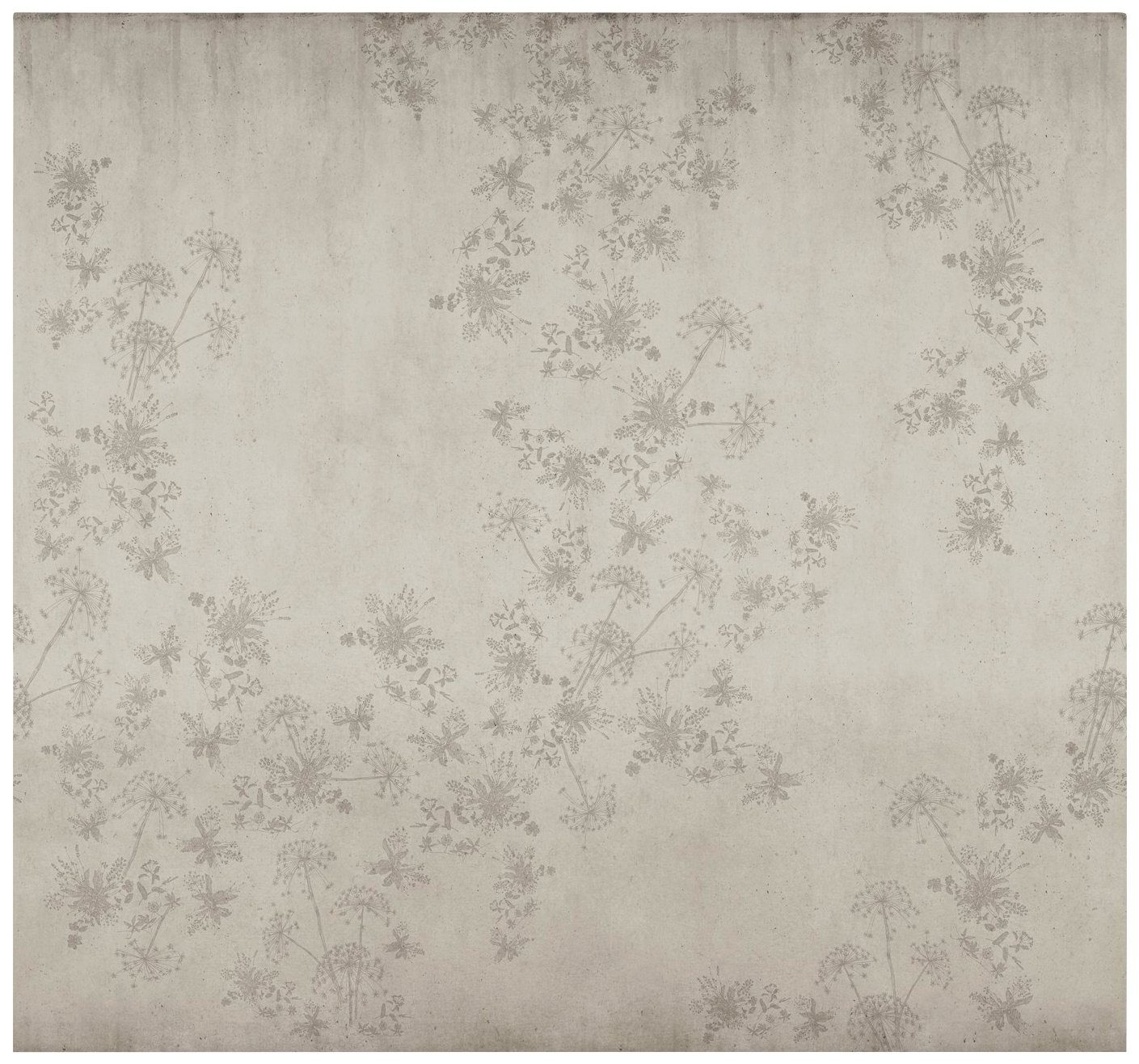 vtwonen Fototapete Wild Flower Beton, glatt, geblümt, 280x300 cm