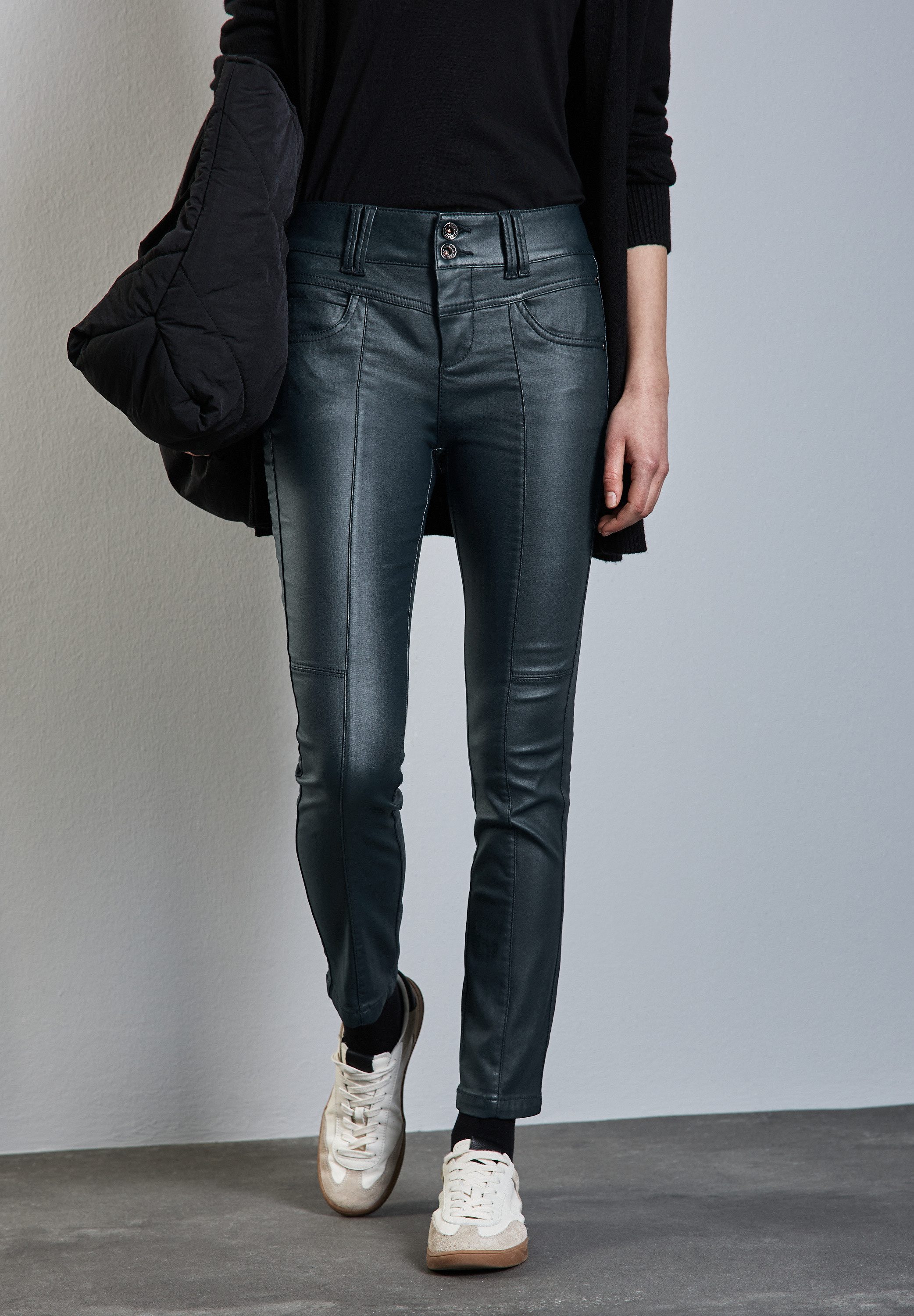 STREET ONE Lederimitathose Style YORK mit günstig online kaufen