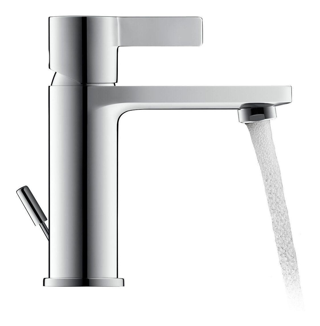 Duravit Waschtischarmatur D-Neo Einhebel Ausladung 109 mm m. Zugstangen-Ablaufgarnitur - Chrom