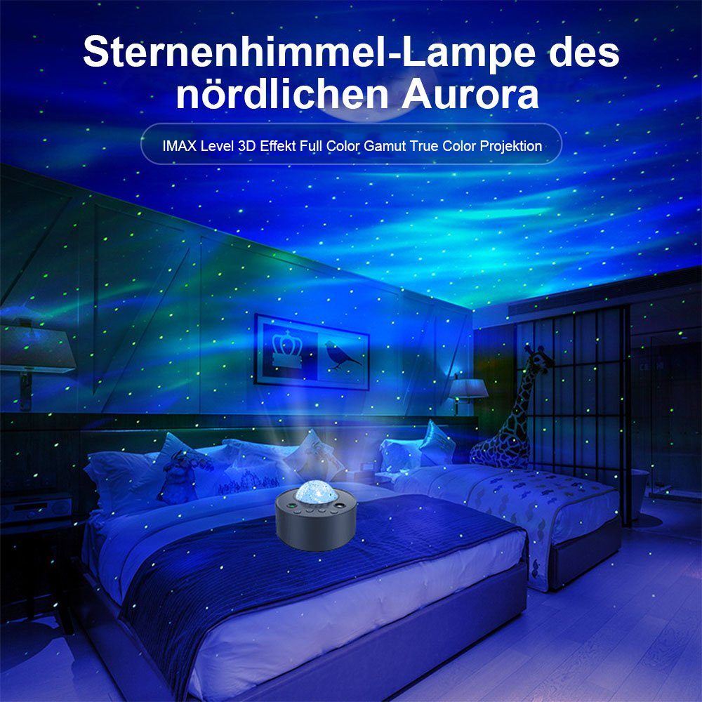 MOUTEN Sternenhimmel-Aurora-Borealis-Projektor mit Fernbedienung LED-Sternenhimmel