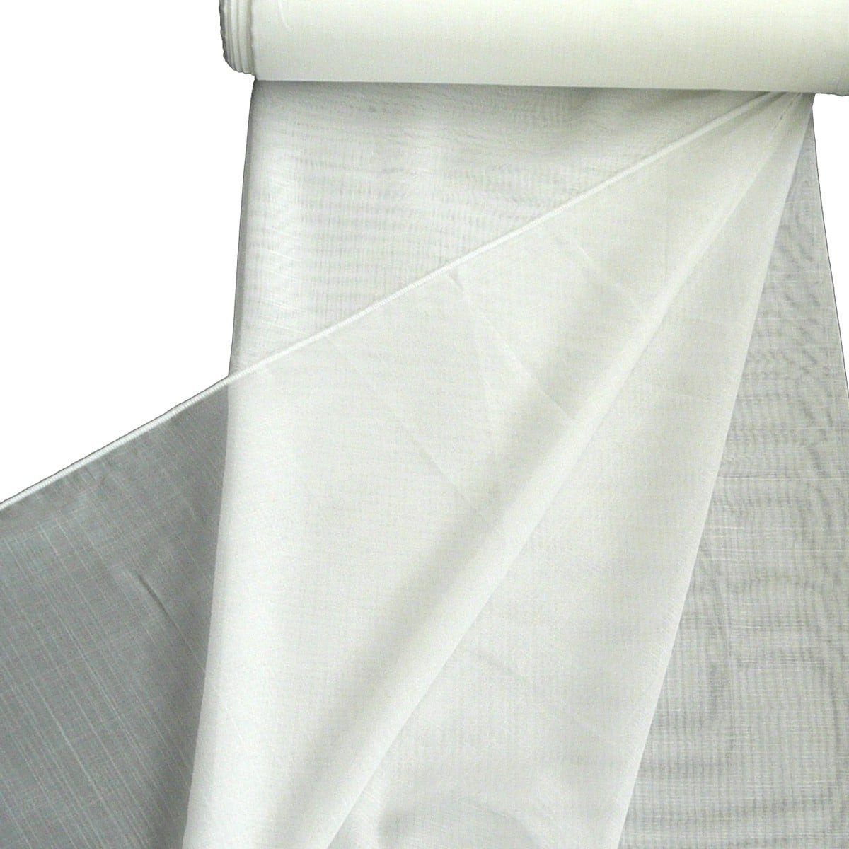 SCHÖNER LEBEN. Vorhang Gardinenstoff Meterware Stores Strukturoptik creme Bleiband 180cm hoch, halbtransparent, Polyester, mit Bleiband
