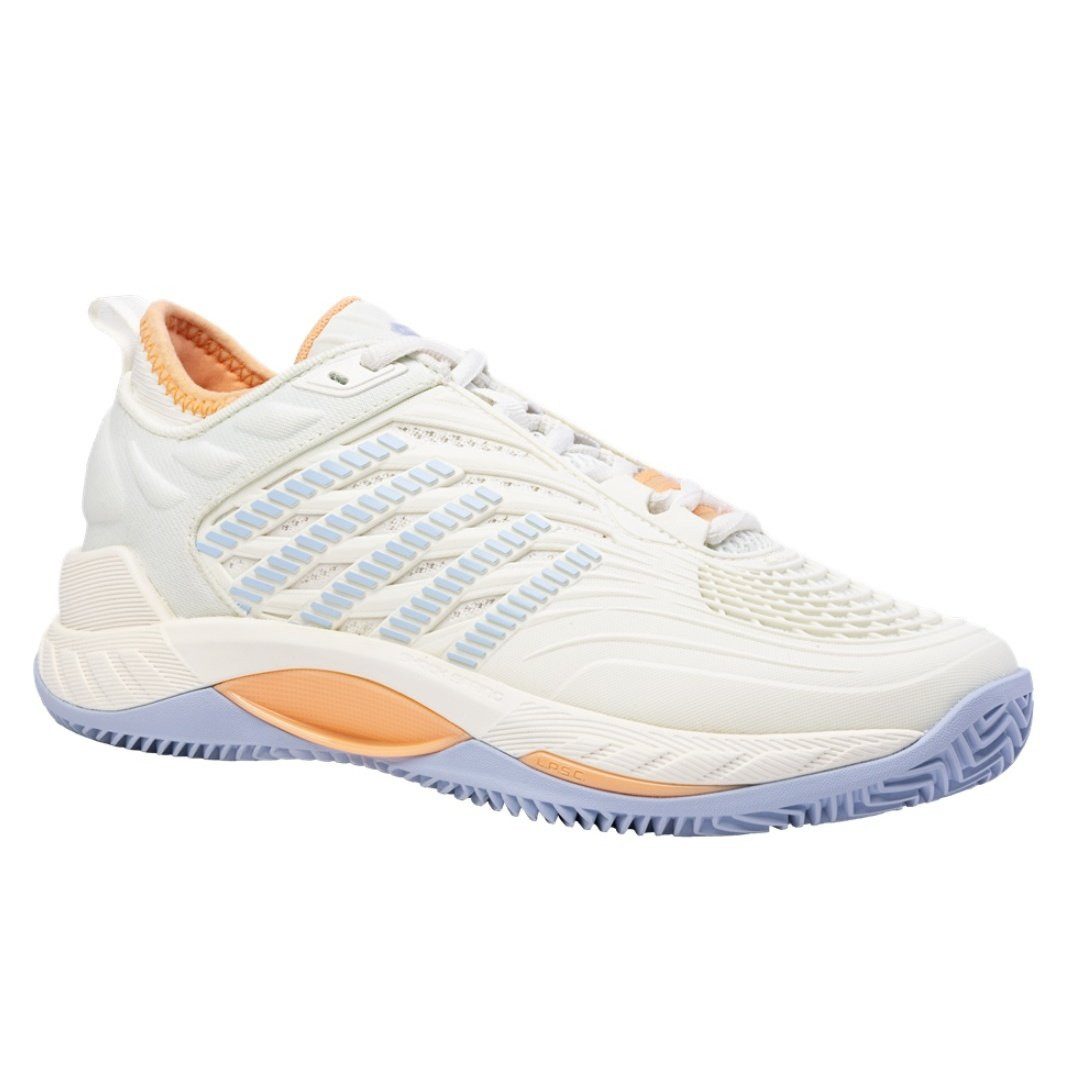 K-Swiss Performance Hypercourt Supreme 2 HB Clay/Sandplatz weiss/violett/peach Damen Tennisschuh