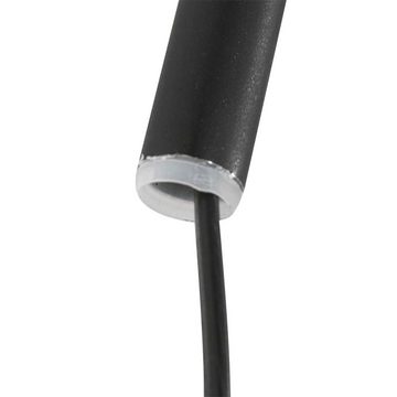 Steinhauer LIGHTING LED Bogenlampe, Wandlampe Bogenleuchte Wandleuchte schwarz Textil grau beweglich E27 L