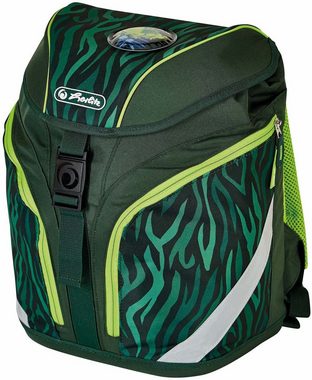 Herlitz Schulrucksack SoftLight Plus, Jungle (Set, 7-tlg), mit 2 abnehmbaren Applikationen