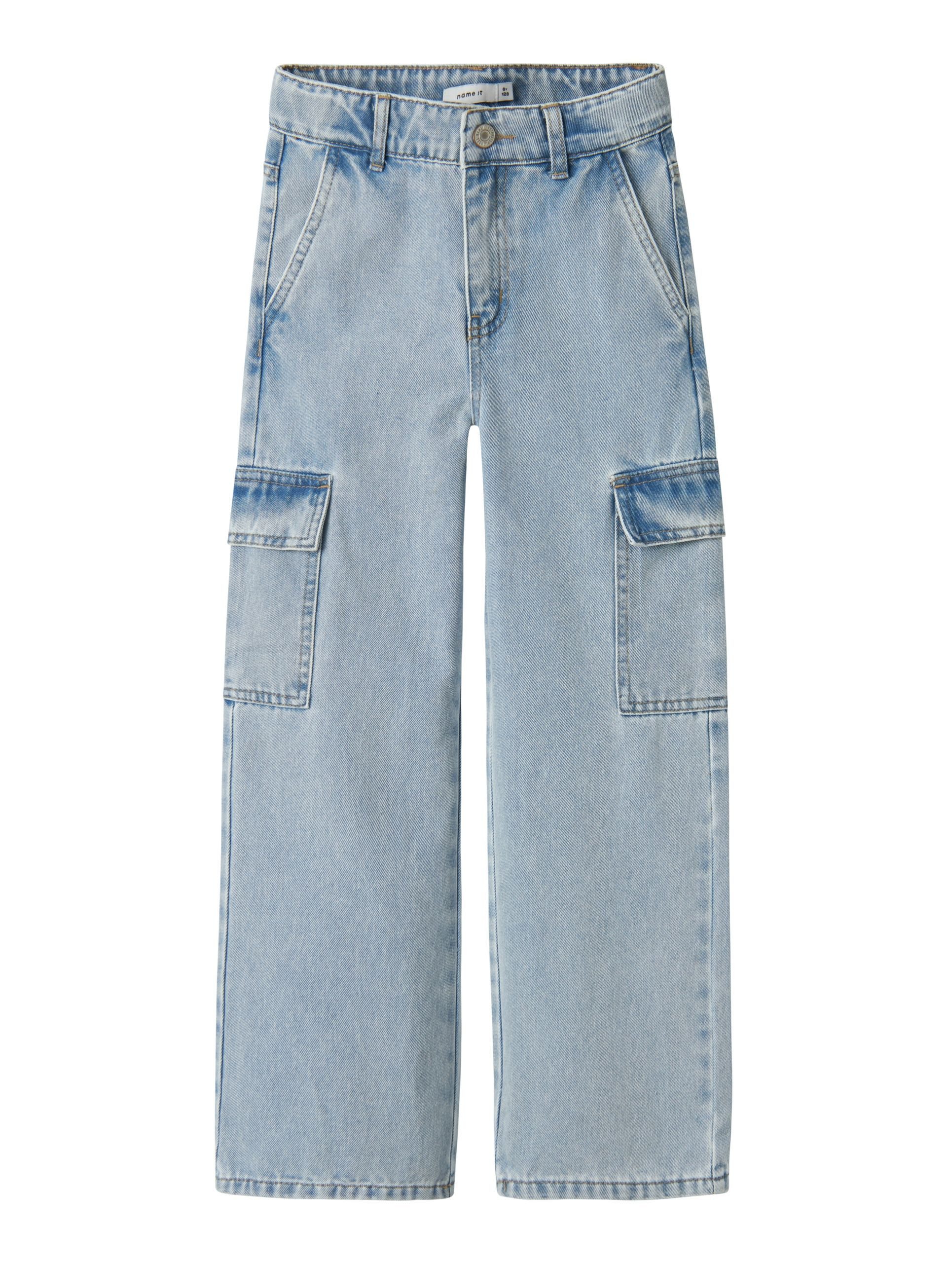light blue bleached denim