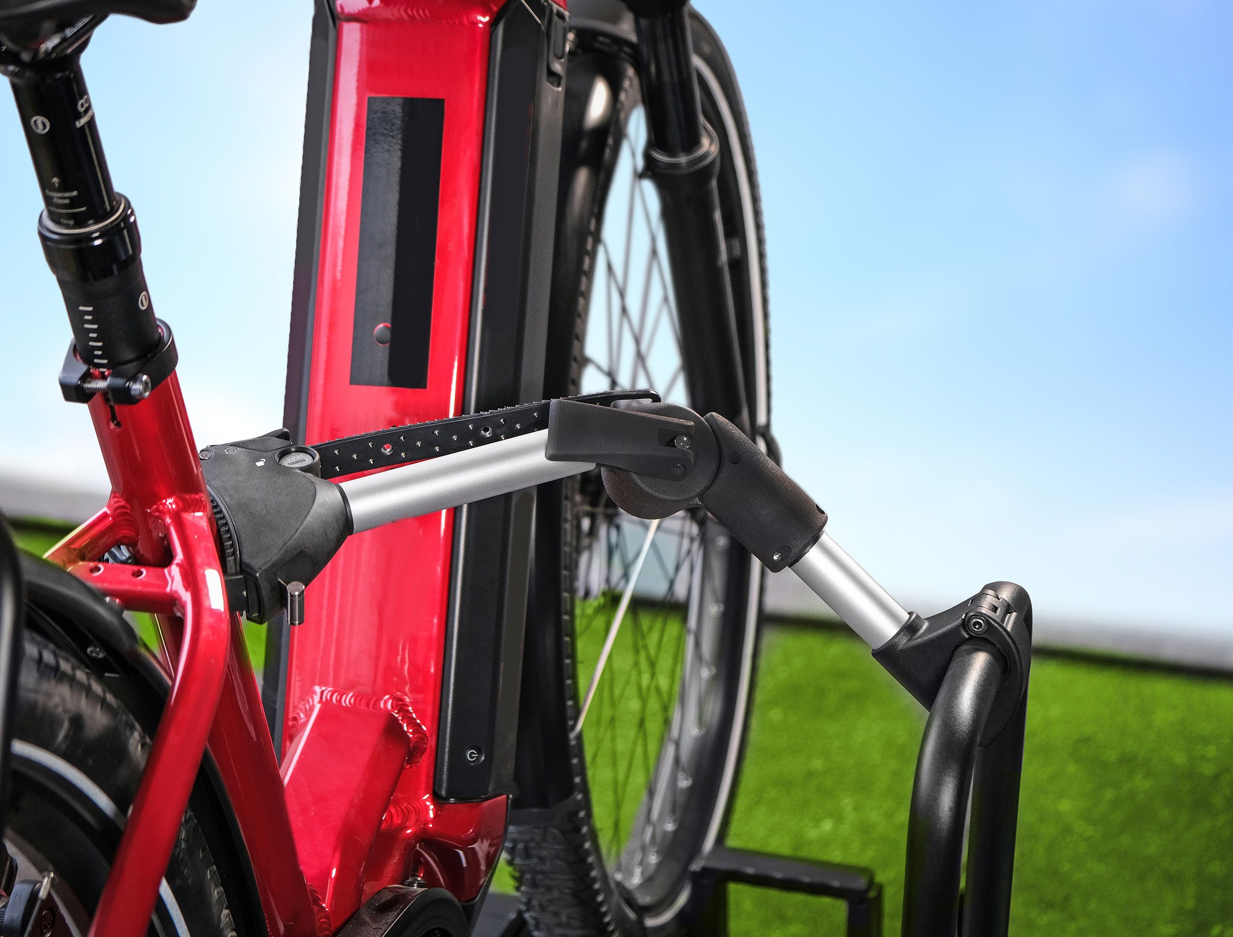 EUFAB Fahrradträger-Rahmenhalter Verstellbarer Strap-Rahmenhalter 40cm