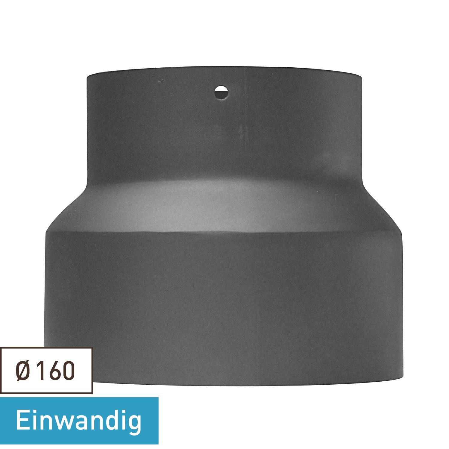 Raik Ofenrohr Raik Rauchrohr Ofenrohr Reduzierung 160mm - 150mm gussgrau, Reduzierung