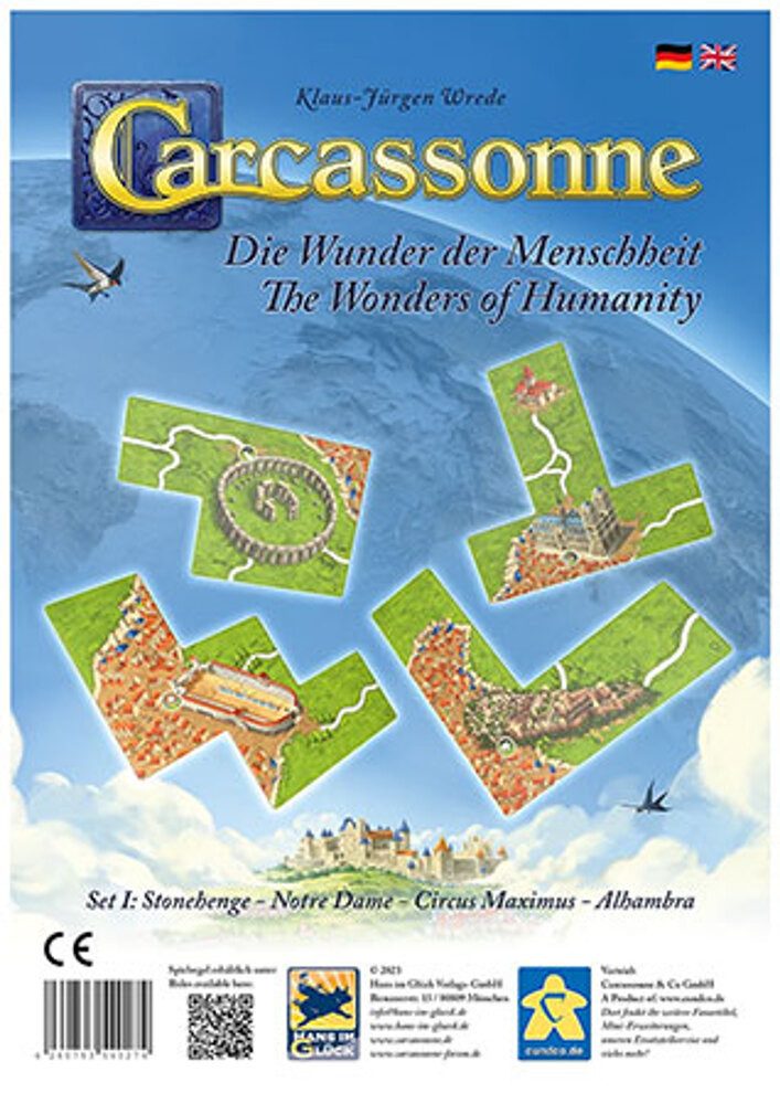 Hans im Glück Spiel Carcassonne, Die Wunder der Menschheit I - Zusatzplättchen