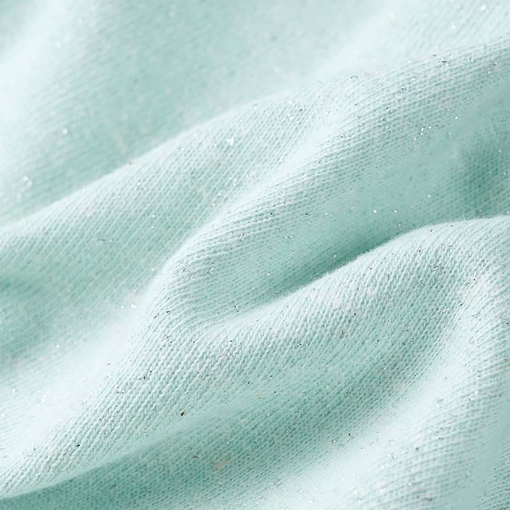 vidaXL Kapuzenpullover Kinder-Kapuzenpullover mit Reißverschluss Helles Minzgrün 92