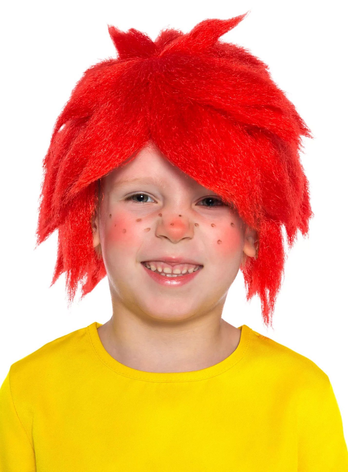 Maskworld Kostüm-Perücke Pumuckl Perücke - Karneval Faschingskostüm Kinder, Lizenzierte original Pumuckl Perücke für Erwachsene von MASKWORLD