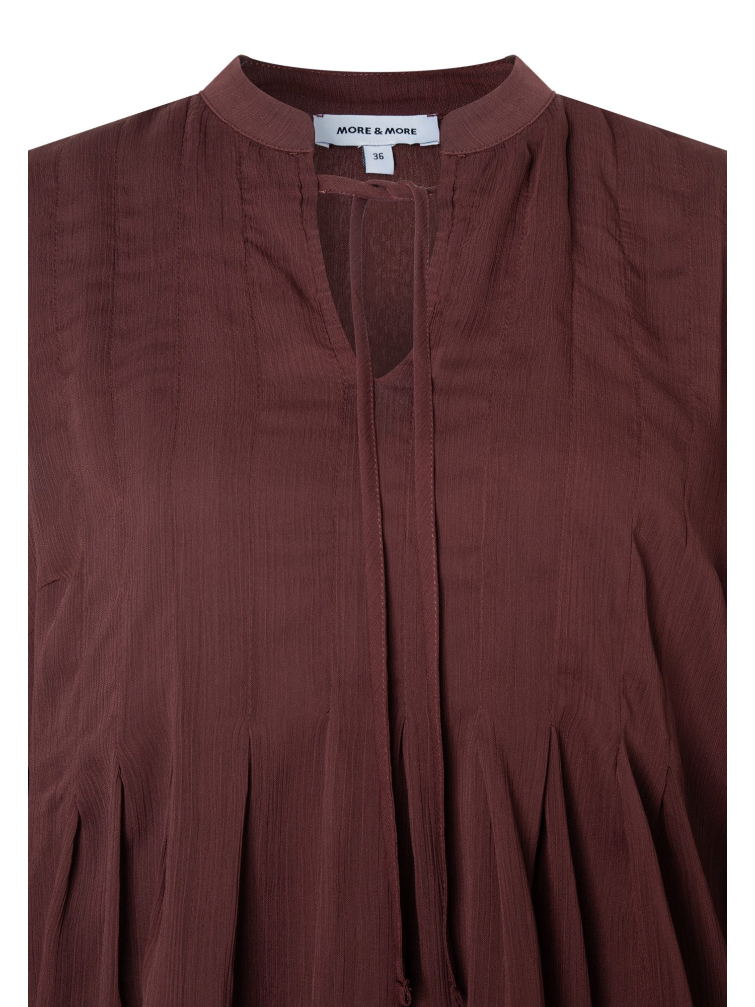 MORE&MORE Langarmbluse leichte, feminine Chiffonbluse