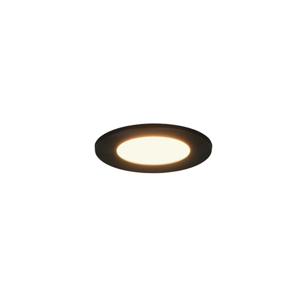 TRIO Leuchten LED Einbaustrahler, LED-Leuchtmittel fest verbaut, Warmweiß, Neutralweiß, Tageslichtweiß, LED Einbauleuchte Deckenlampe Einbauspot Schwarz Dimmbar Farbwahl H
