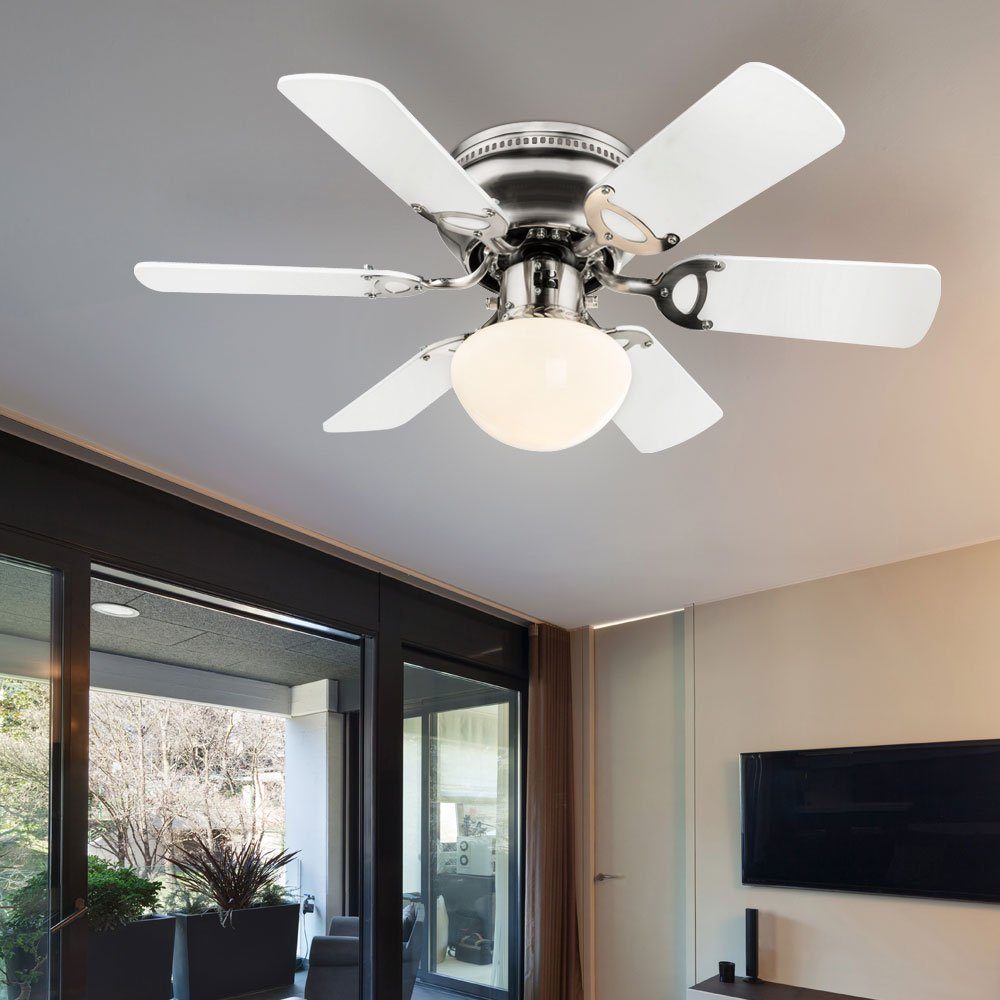 Decken Büro Kühler Küchen Leuchte Ventilator Deckenventilator, etc-shop Raum LED Lampe