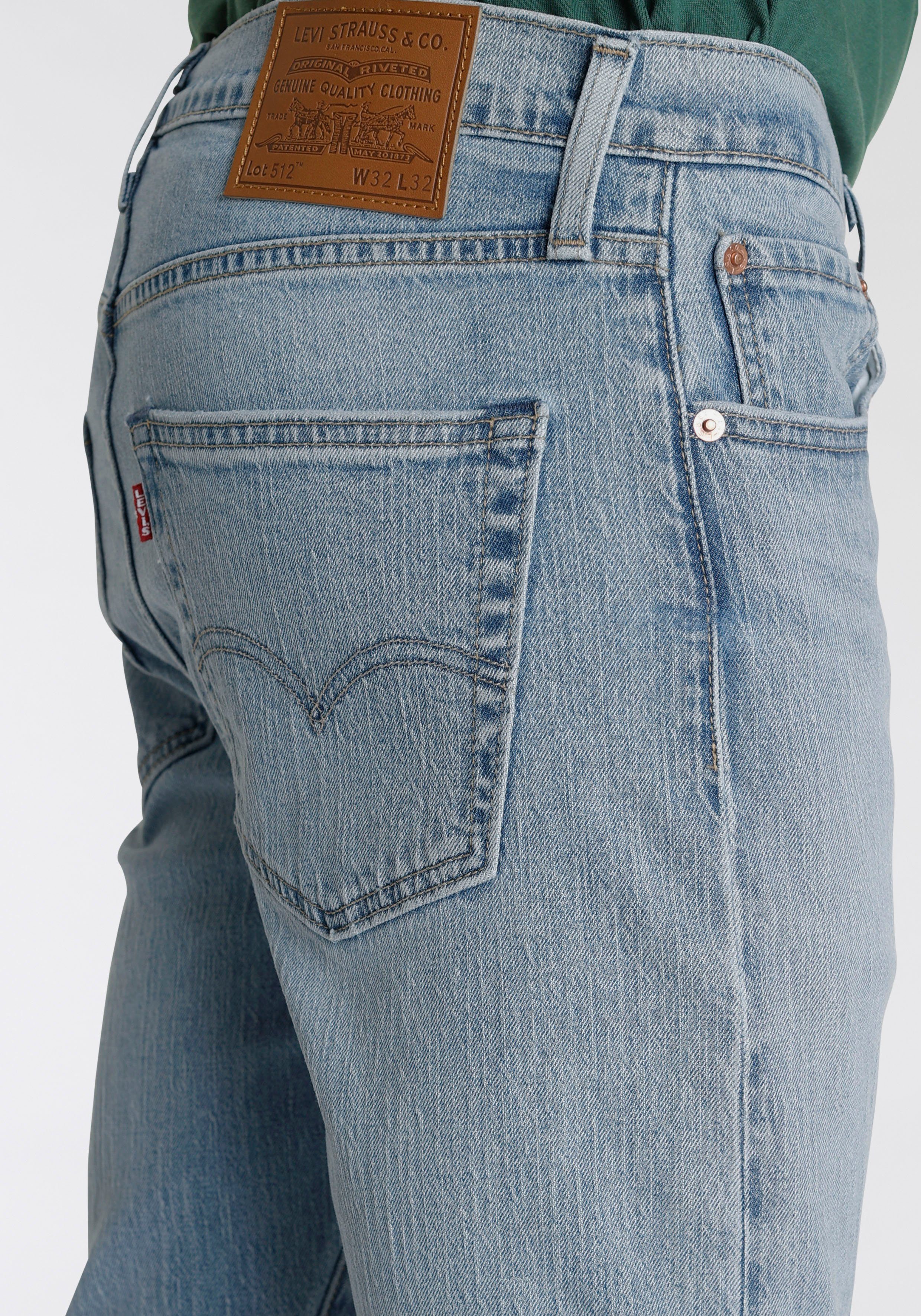 Slim 512 Tapered-fit-Jeans mit Levi's® Markenlabel Fit indigo Taper light
