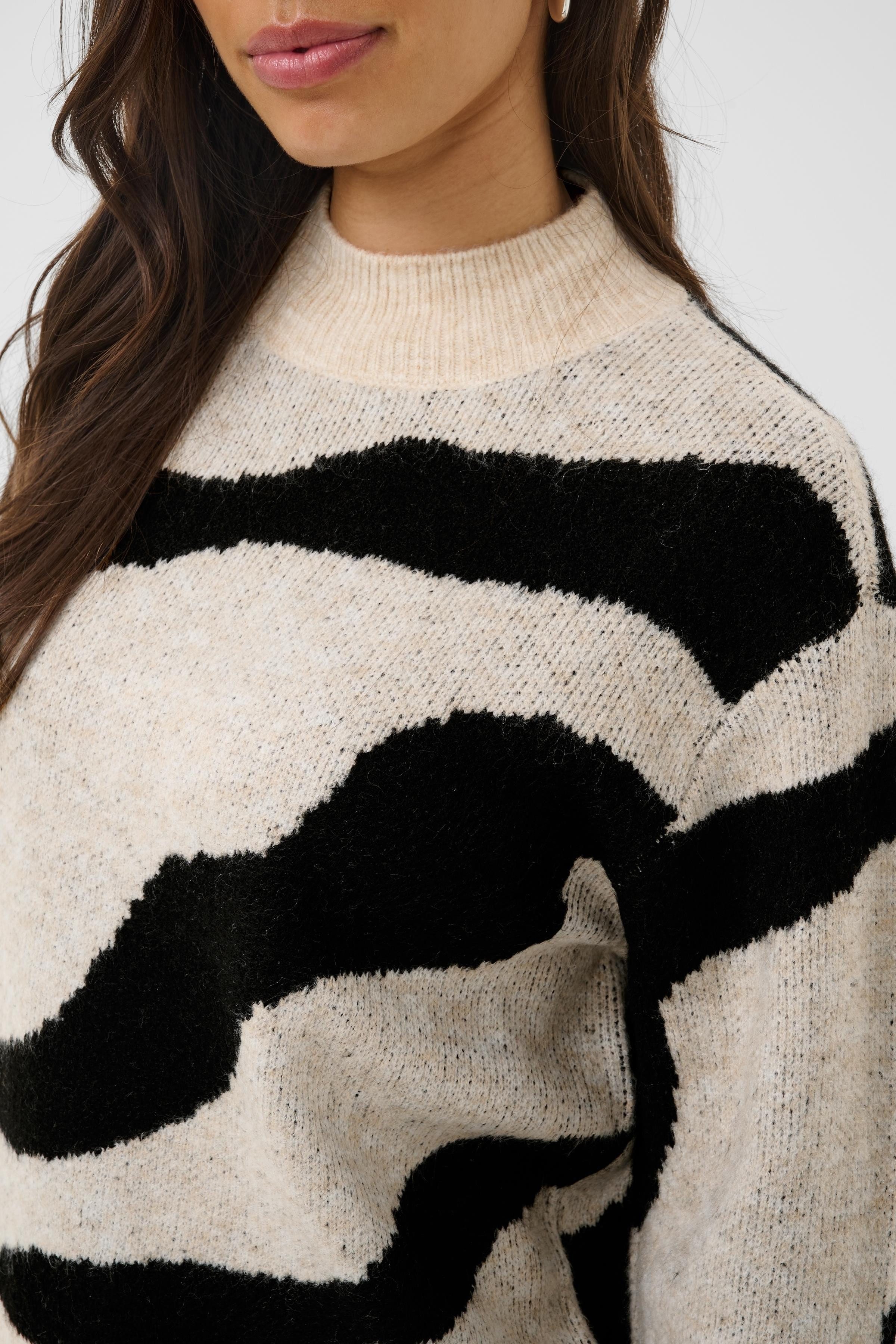 Saint Tropez Rollkragenpullover MallieSZ Pullover Materialmix, Regular fit