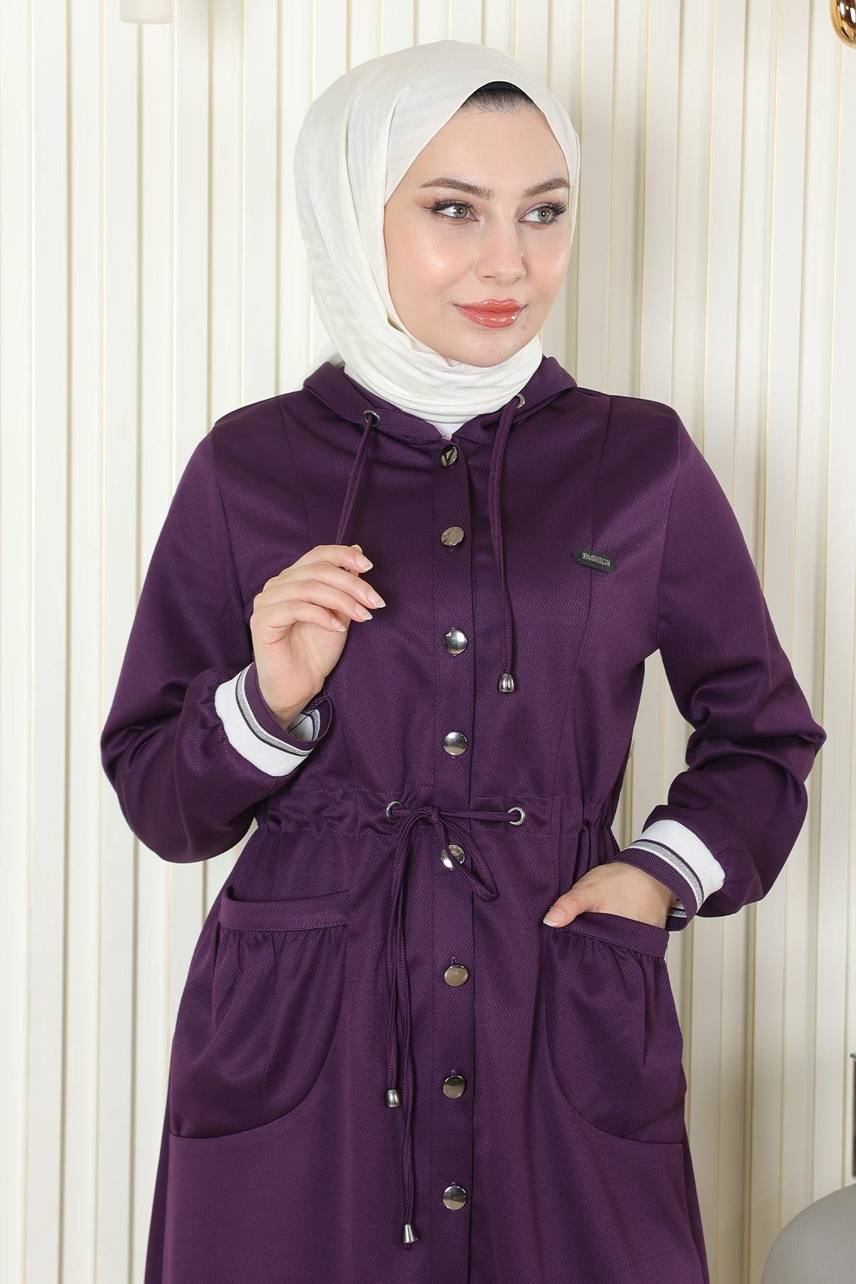 MODAMİHRAM Tunikakleid Kapuzen-Ripp-Set günstig online kaufen