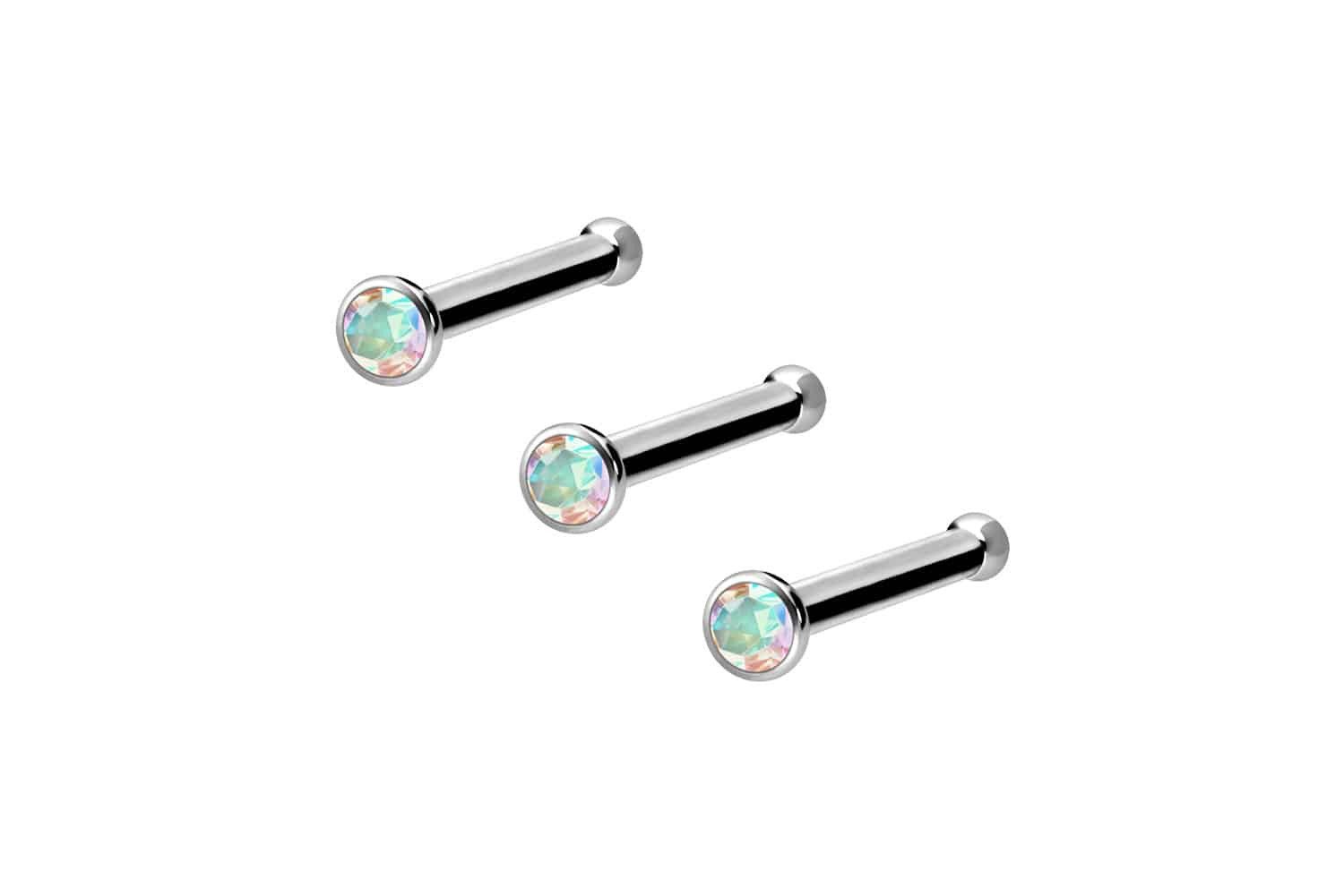 PIERCINGLINE Nasenpiercing 3er Set Titan Nasenstecker günstig online kaufen