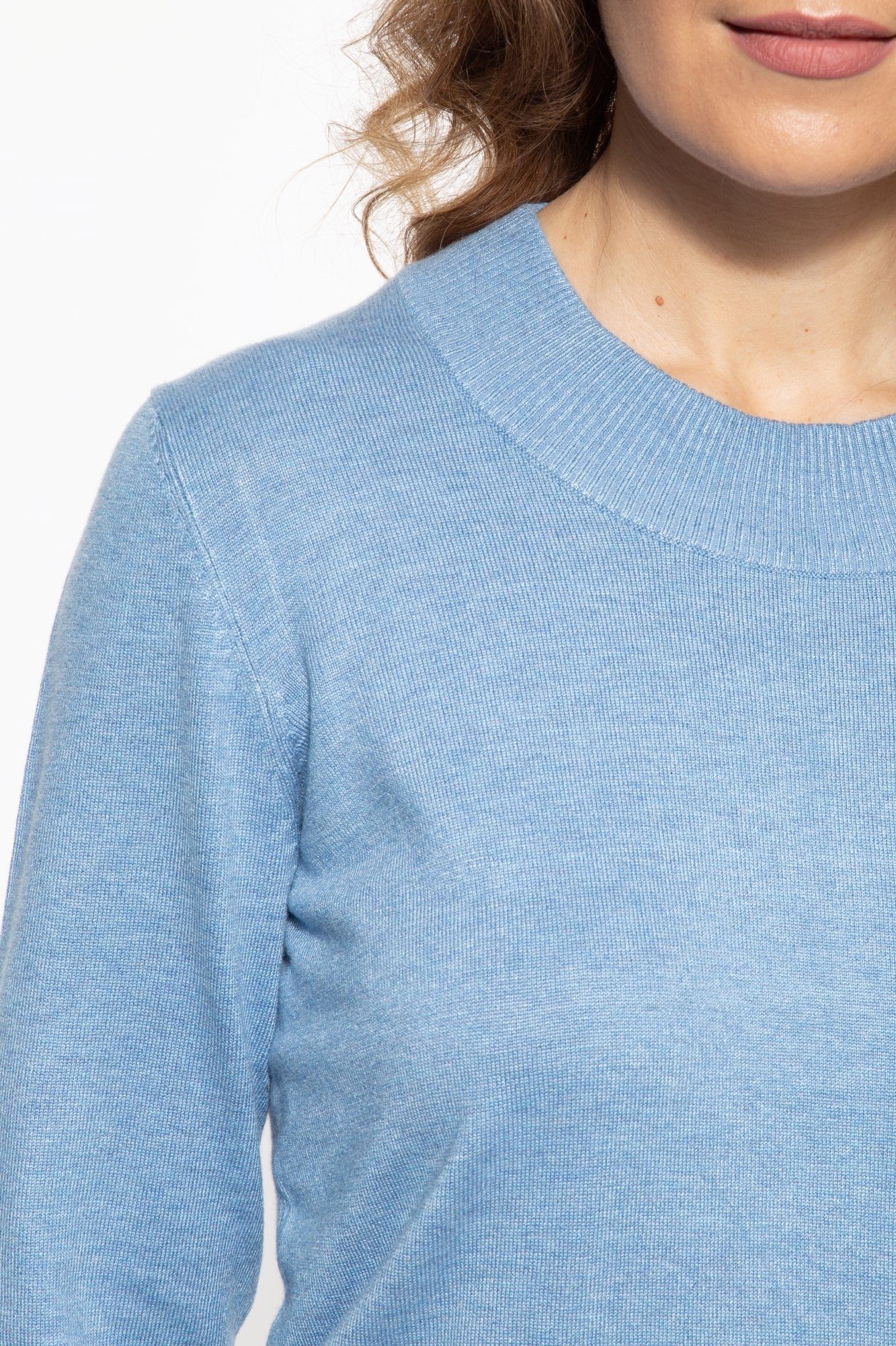 ATT Jeans Strickpullover mit Rundhals-Ausschnitt