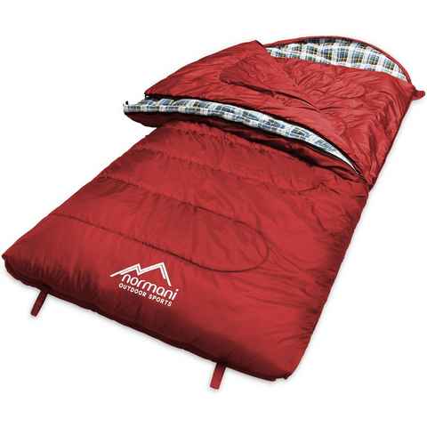 normani Deckenschlafsack 4-in-1 Schlafsack Antarctica, Extrem 4-Jahreszeiten Outdoor-Schlafsack mit Inlett (Hüttenschlafsack) [+27°C bis -40°C] - RV Rechts