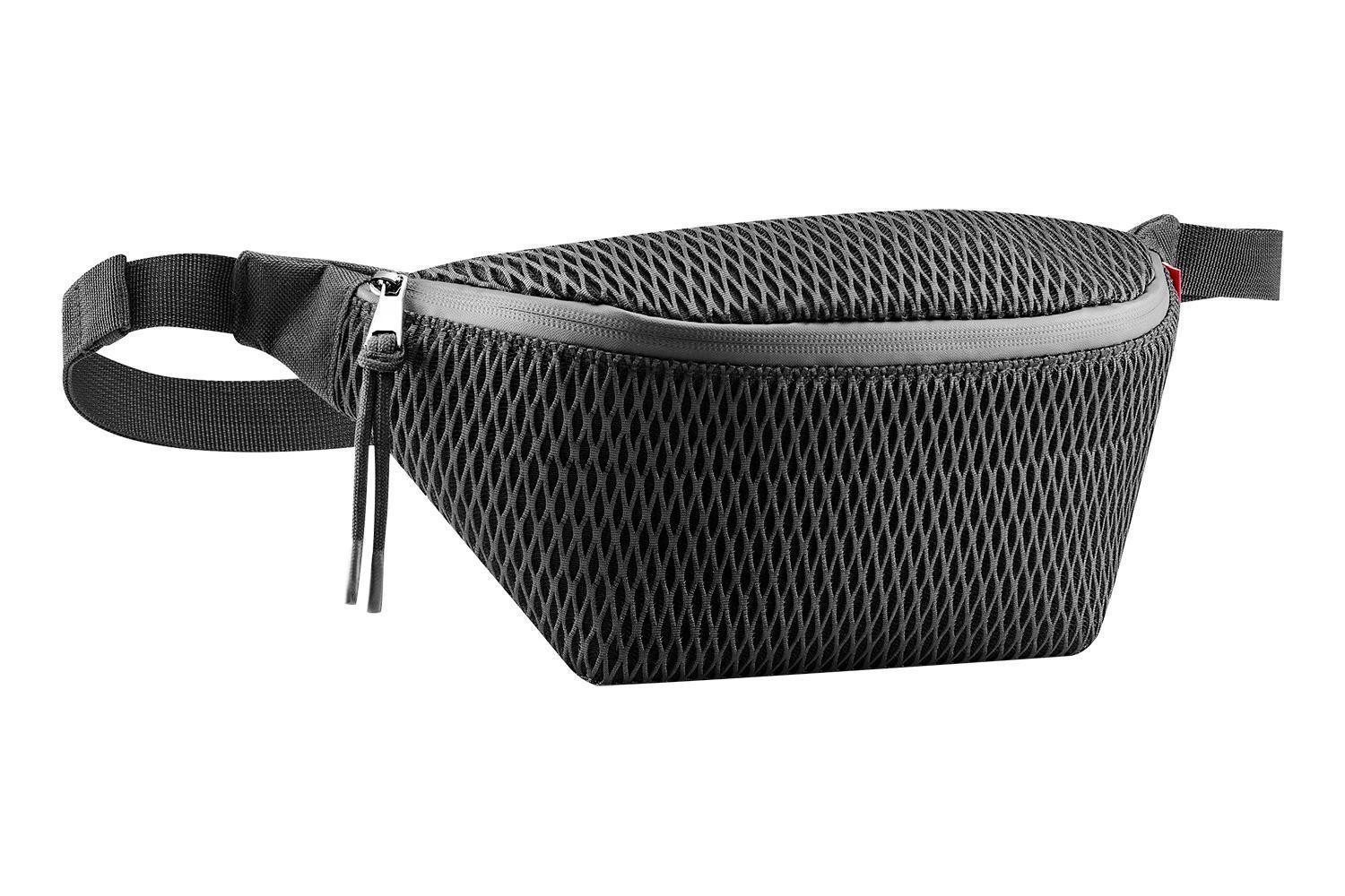 REISENTHEL® Bauchtasche EXTRALITE BELTBAG, 1,2 Liter, Schwarz, Mesh, Polyester, Wasserabweisend, B 30 x H 15 x T 10,5 cm