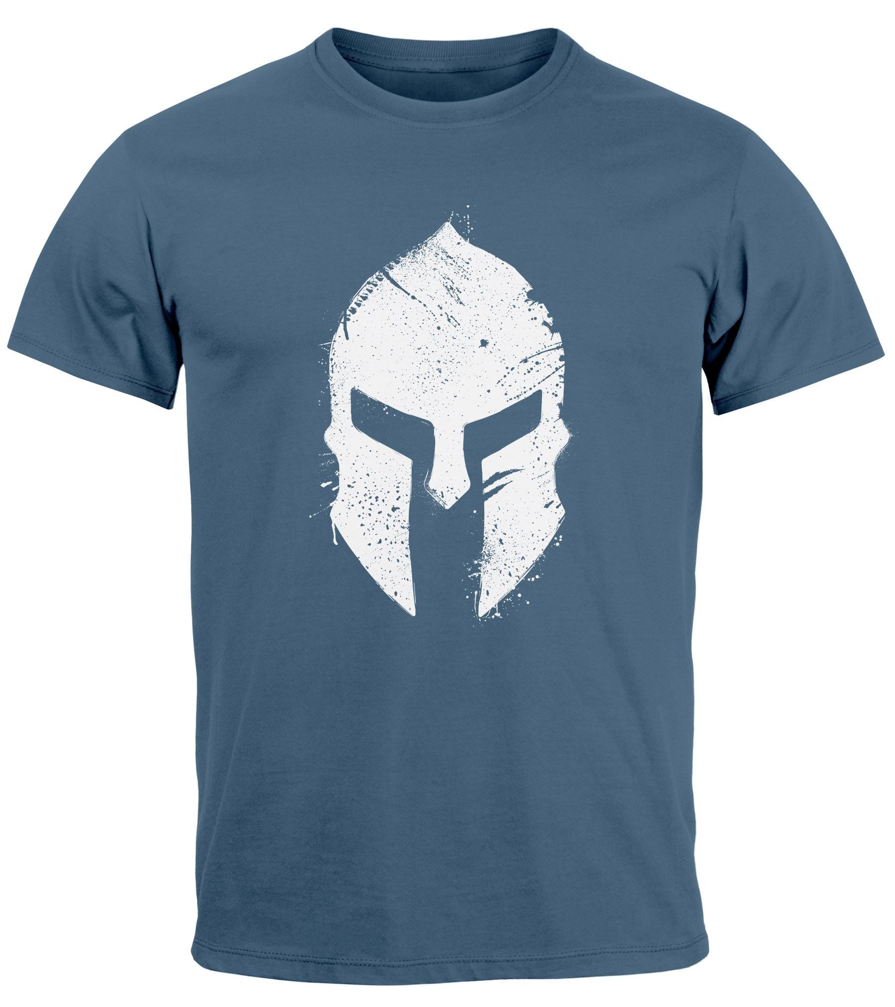 Neverless Print-Shirt Herren T-Shirt Print Sparta-Helm günstig online kaufen
