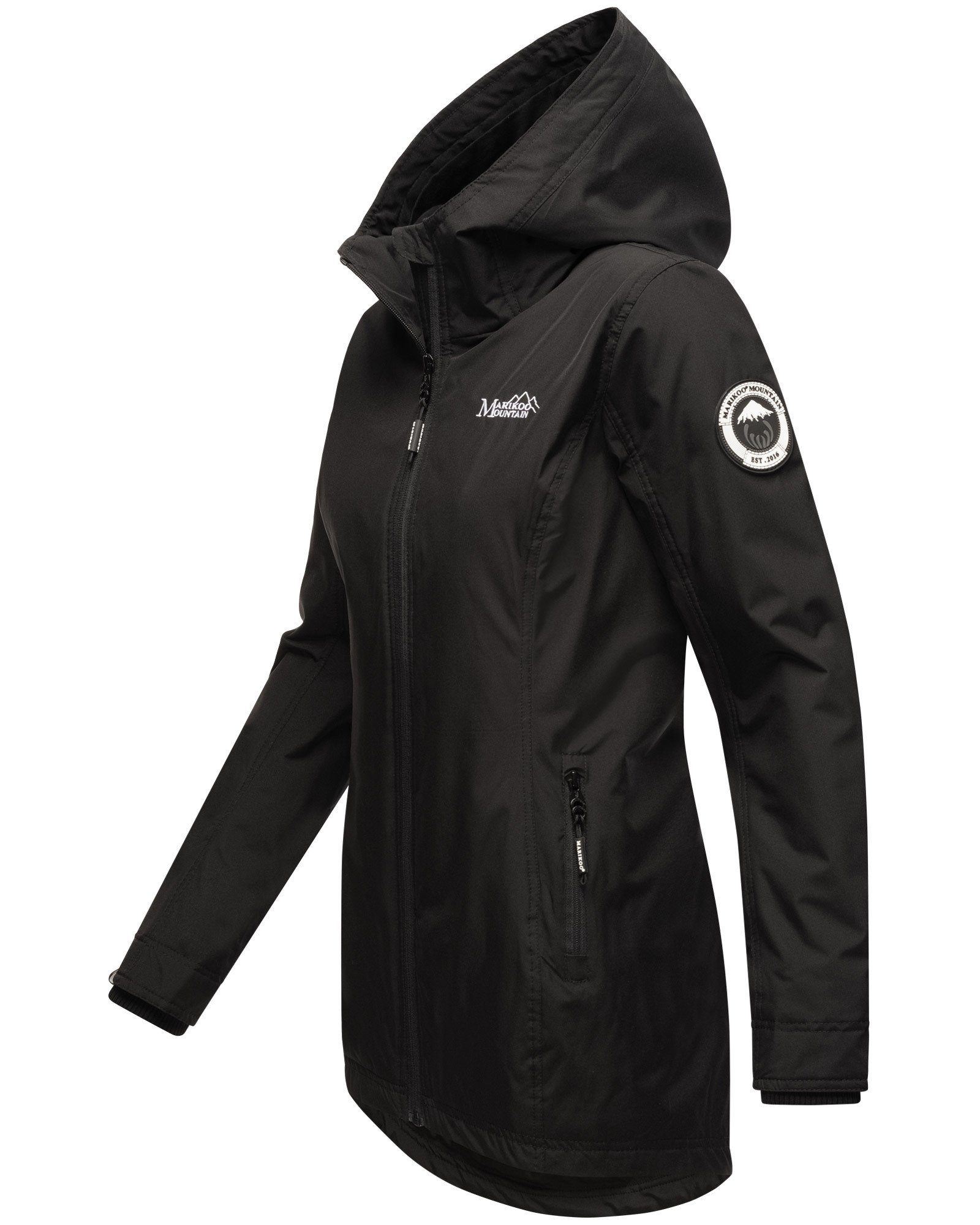 Marikoo Outdoorjacke Honigbeere sportliche Übergangsjacke mit Kapuze