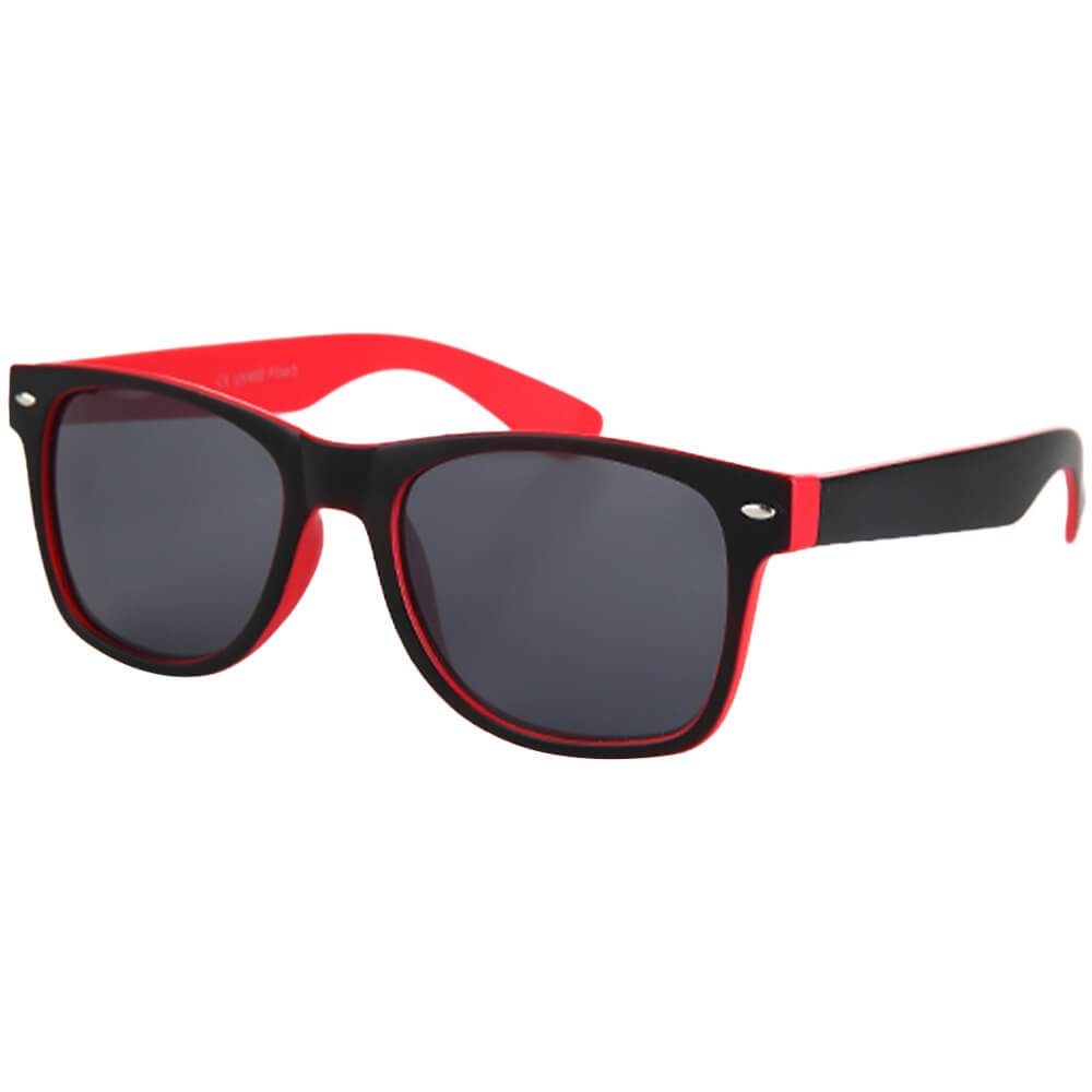 Retro Rot Sonnenbrille UV-Schutz: Goodman Design Retrosonnenbrille Nerd UV 400