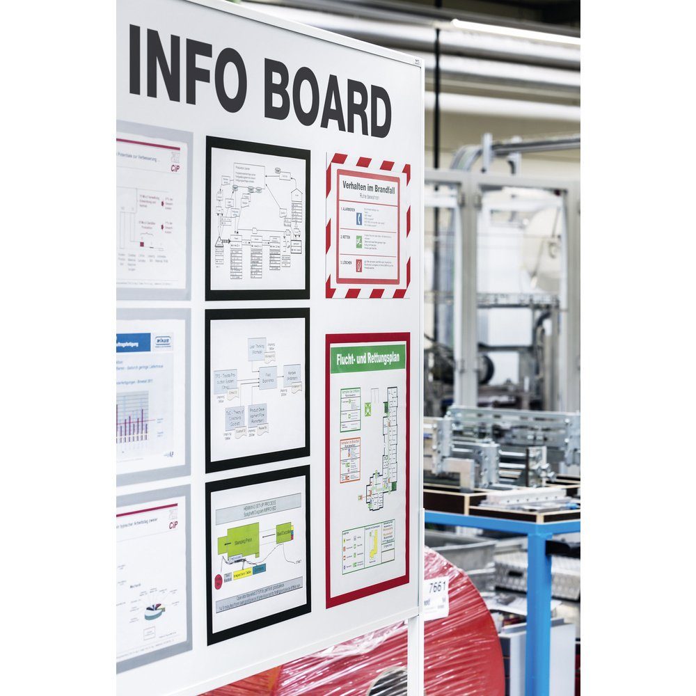 DURABLE Magnettafel Durable 486901 DURAFRAME MAGNETIC A4 - 4869 Magnetrahmen DIN A4 Schwar
