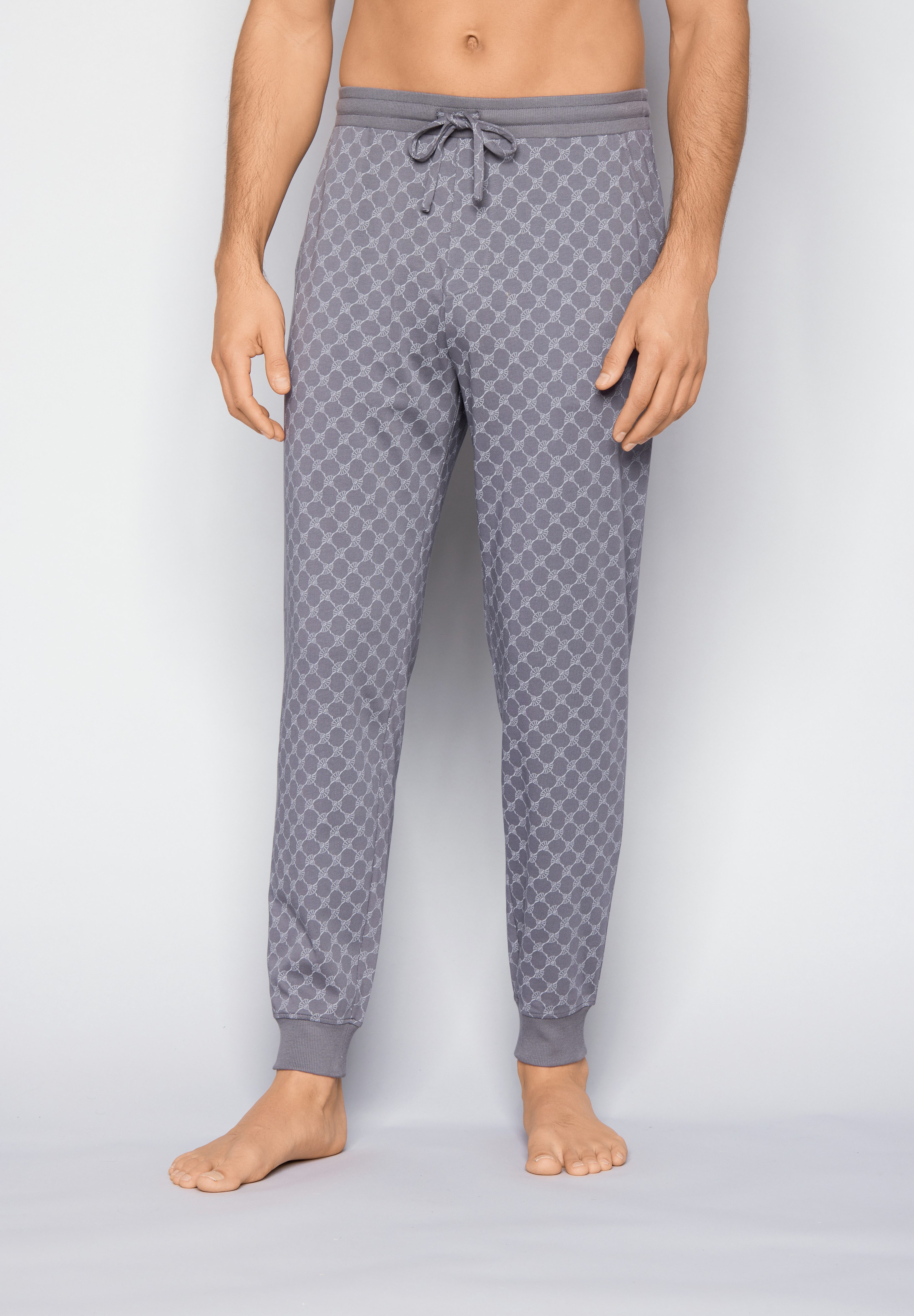 JOOP! Shorts Leisure mit Cornflower-Print, seitlichen Taschen und Bindeband