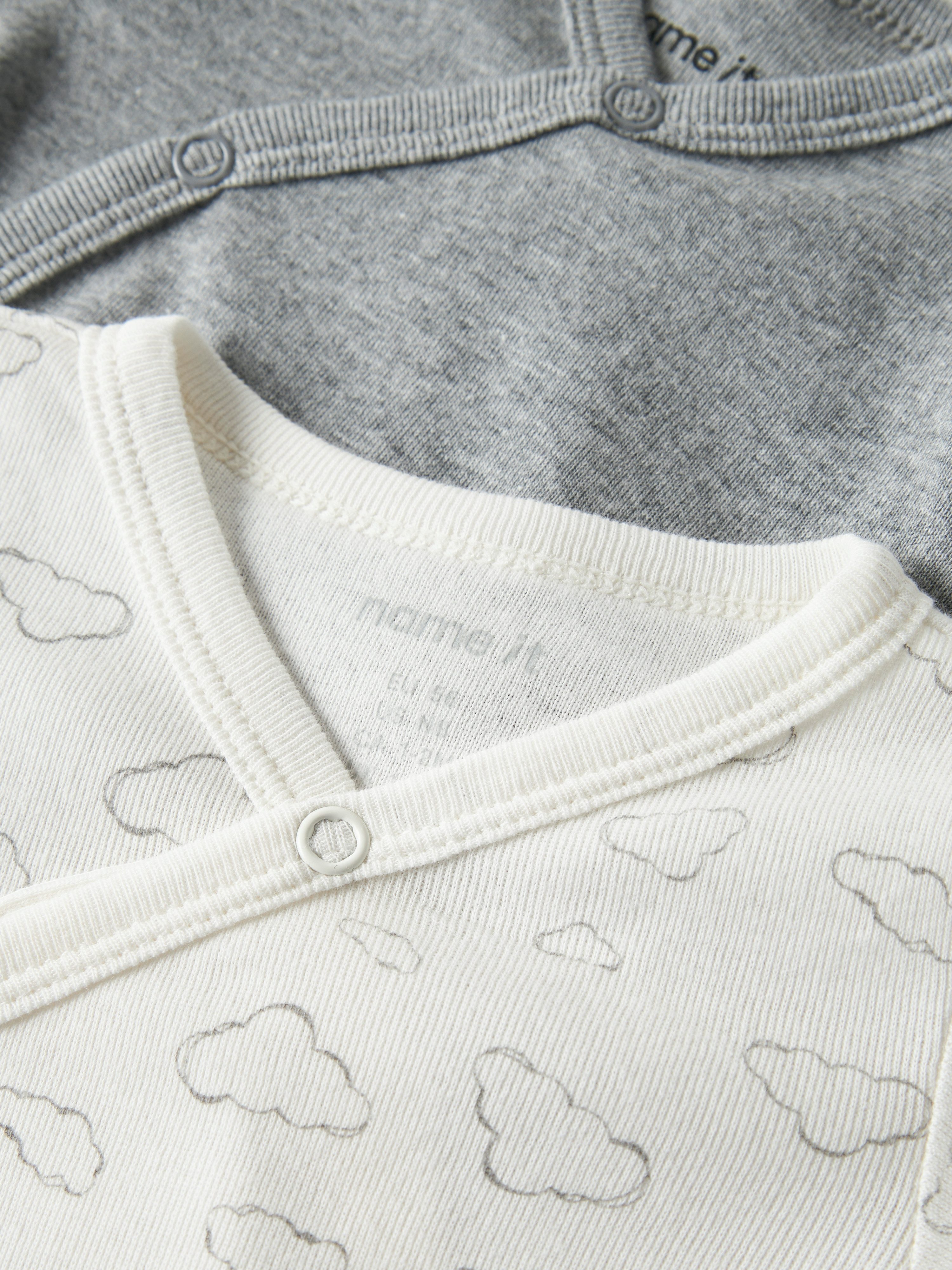 Name It Langarmwickelbody NBNBODY 2P LS WRAP CLOUD NOOS (Packung, 2-tlg)