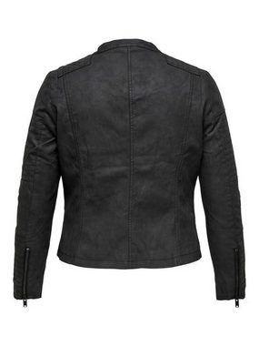 ONLY CARMAKOMA Lederimitatjacke Avana mit Biker-Details