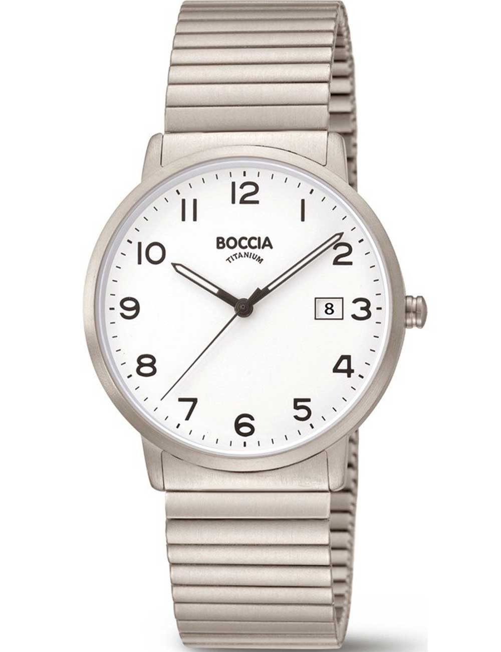 Quarzuhr Boccia 3660-01 Herrenuhr Titanium Zugbanduhr 39mm 5ATM Boccia 3660-01 Herrenuhr Titanium Zugbanduhr 39mm 5ATM