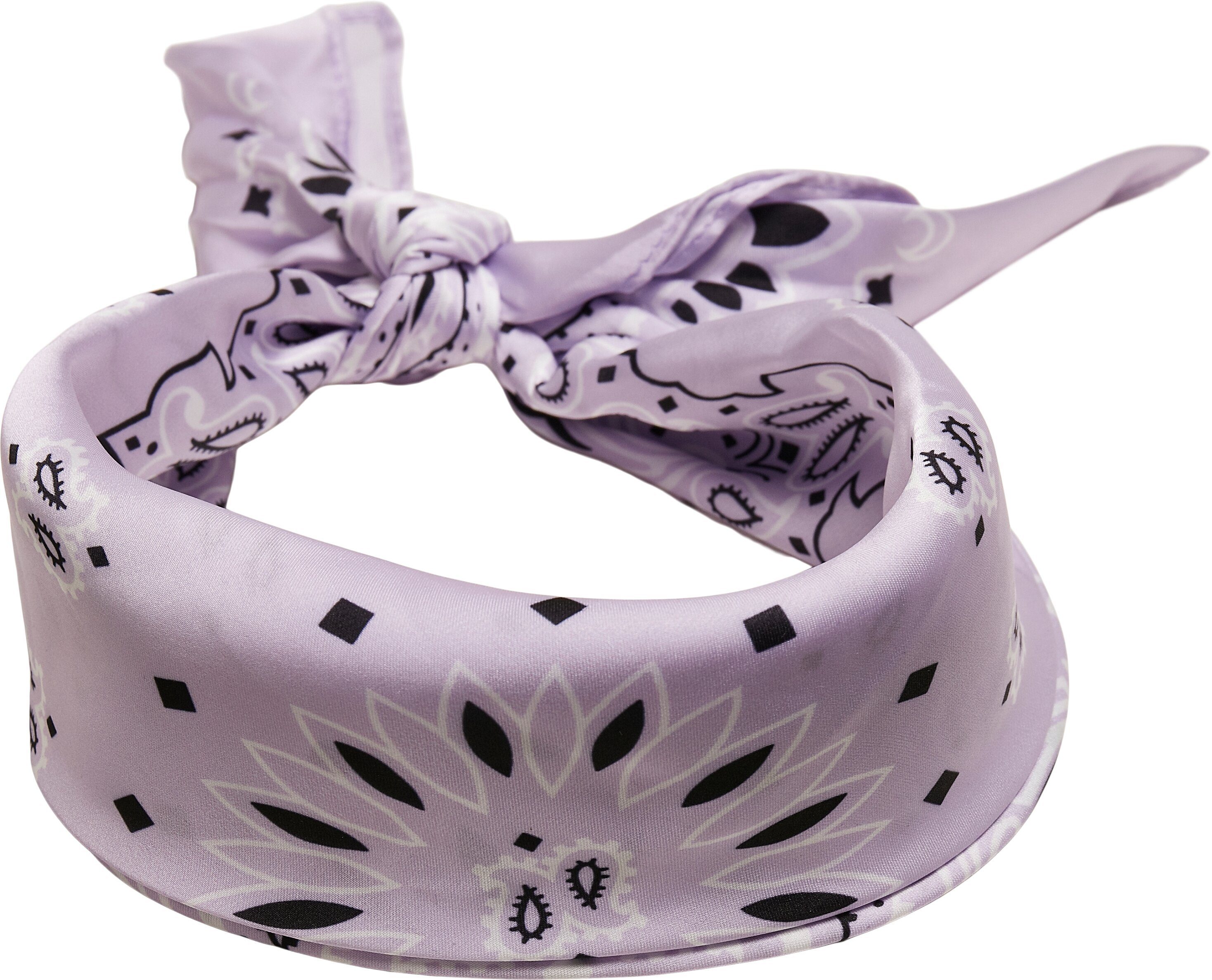 Bandana black/lilac CLASSICS 2-Pack, (1-St) Loop Unisex Satin URBAN