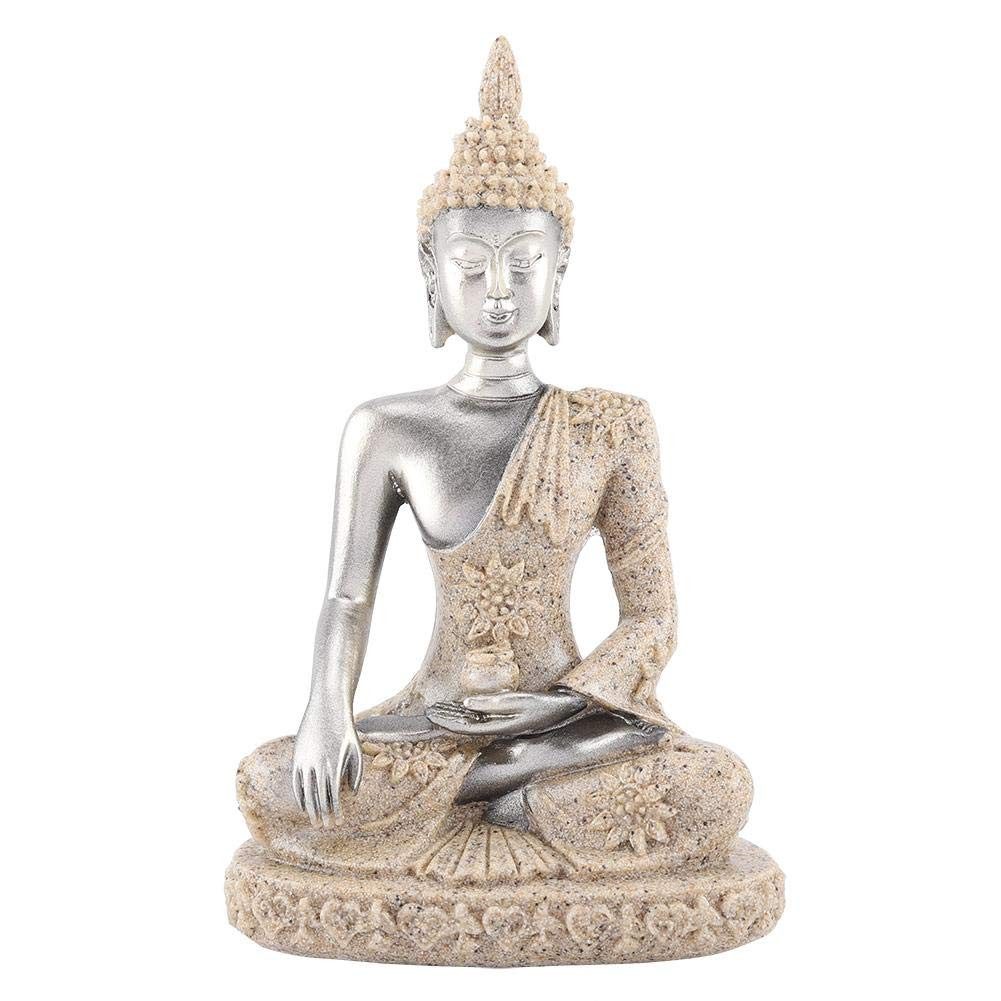 HYTIREBY Buddhafigur Buddha-Statue meditierende Friedens-sitzende Verzierung, (1 St), die Figur-Handwerk für Hauptdekorations-Tischverzierung schnitzt