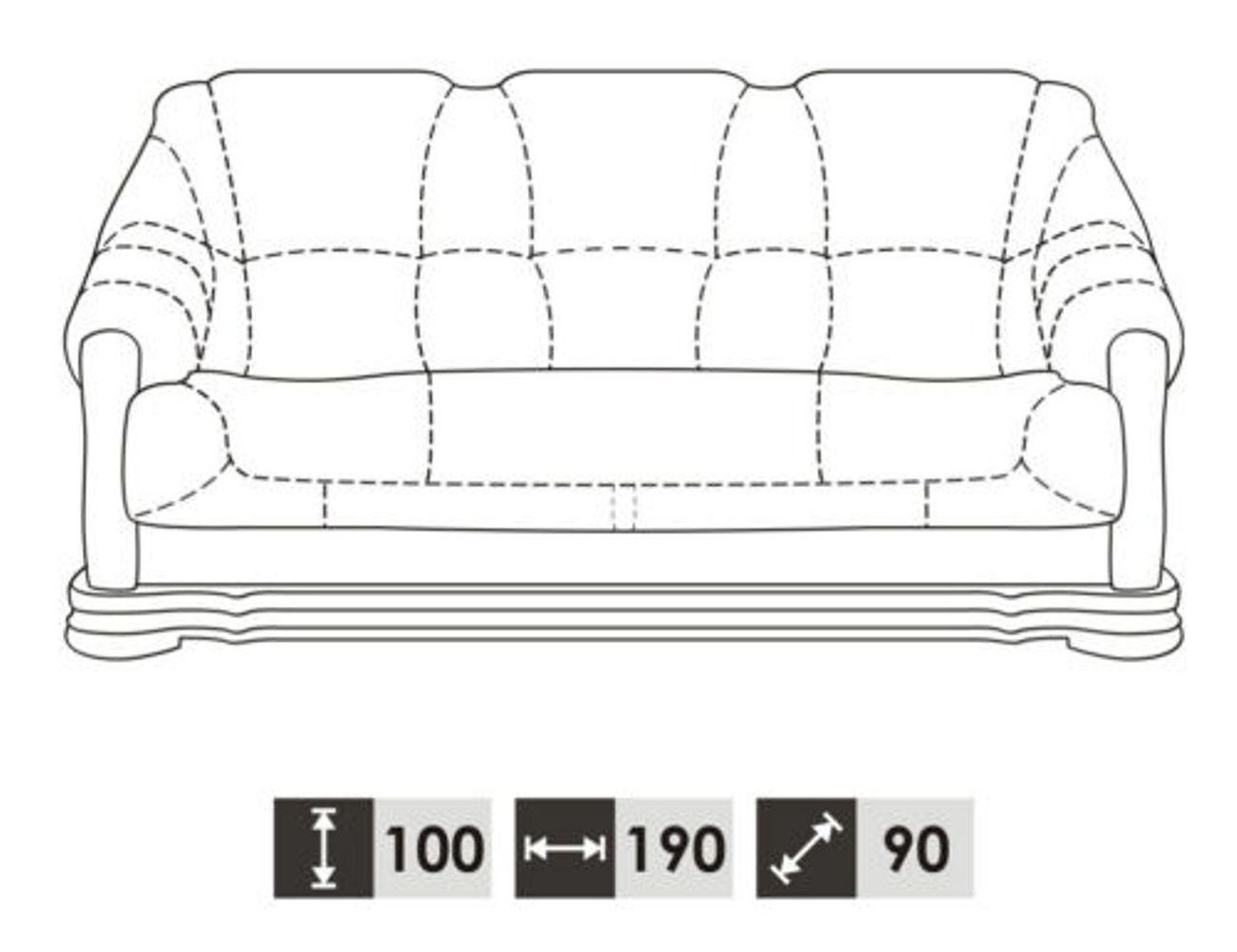 Sofagarnitur Sofa in JVmoebel Europe Sitzer 3+2 Klassischer Wohnlandschaft Sofas, Made