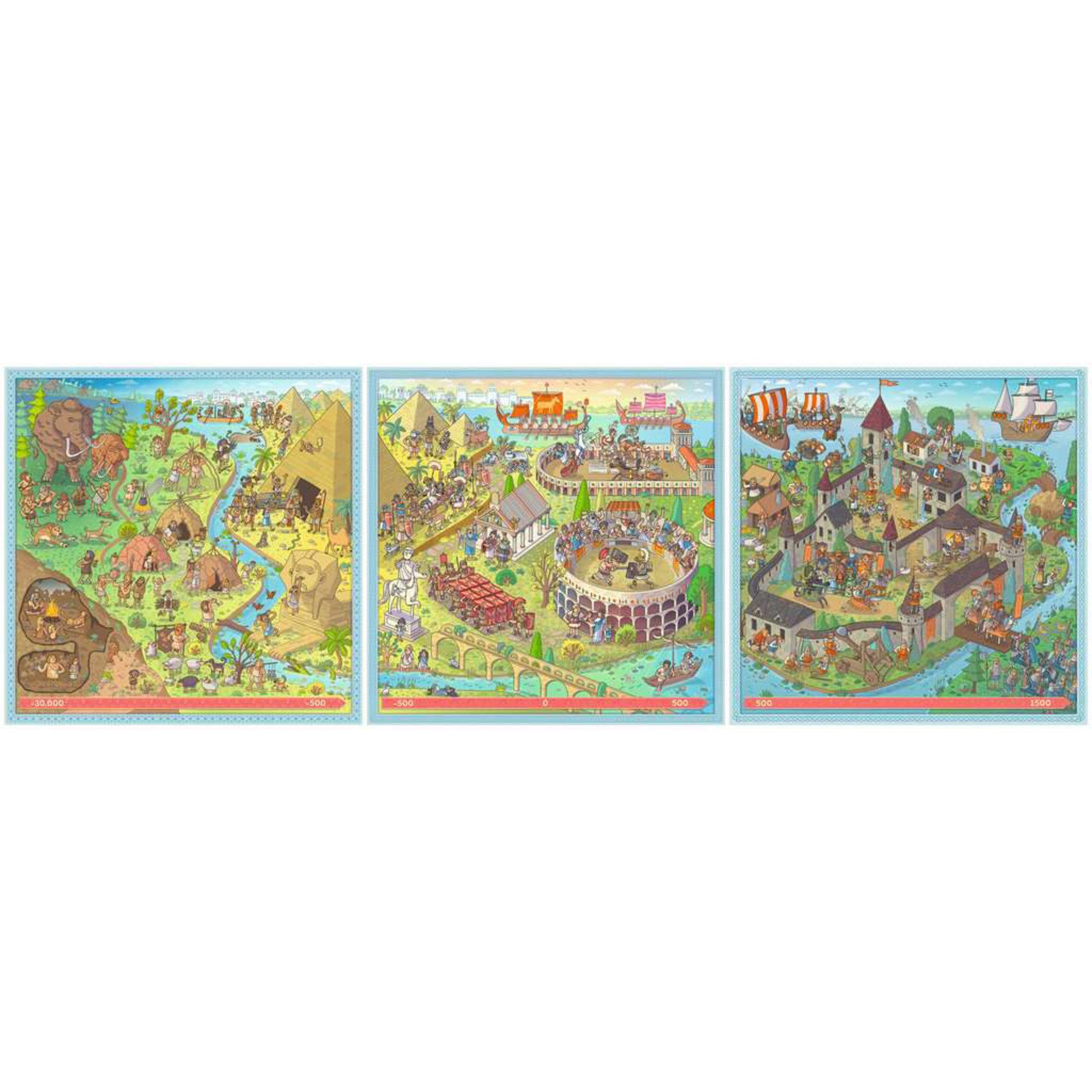 Ravensburger Puzzle Ravensburger Puzzle UP! Geschichte - Steinzeit, 465 Puzzleteile