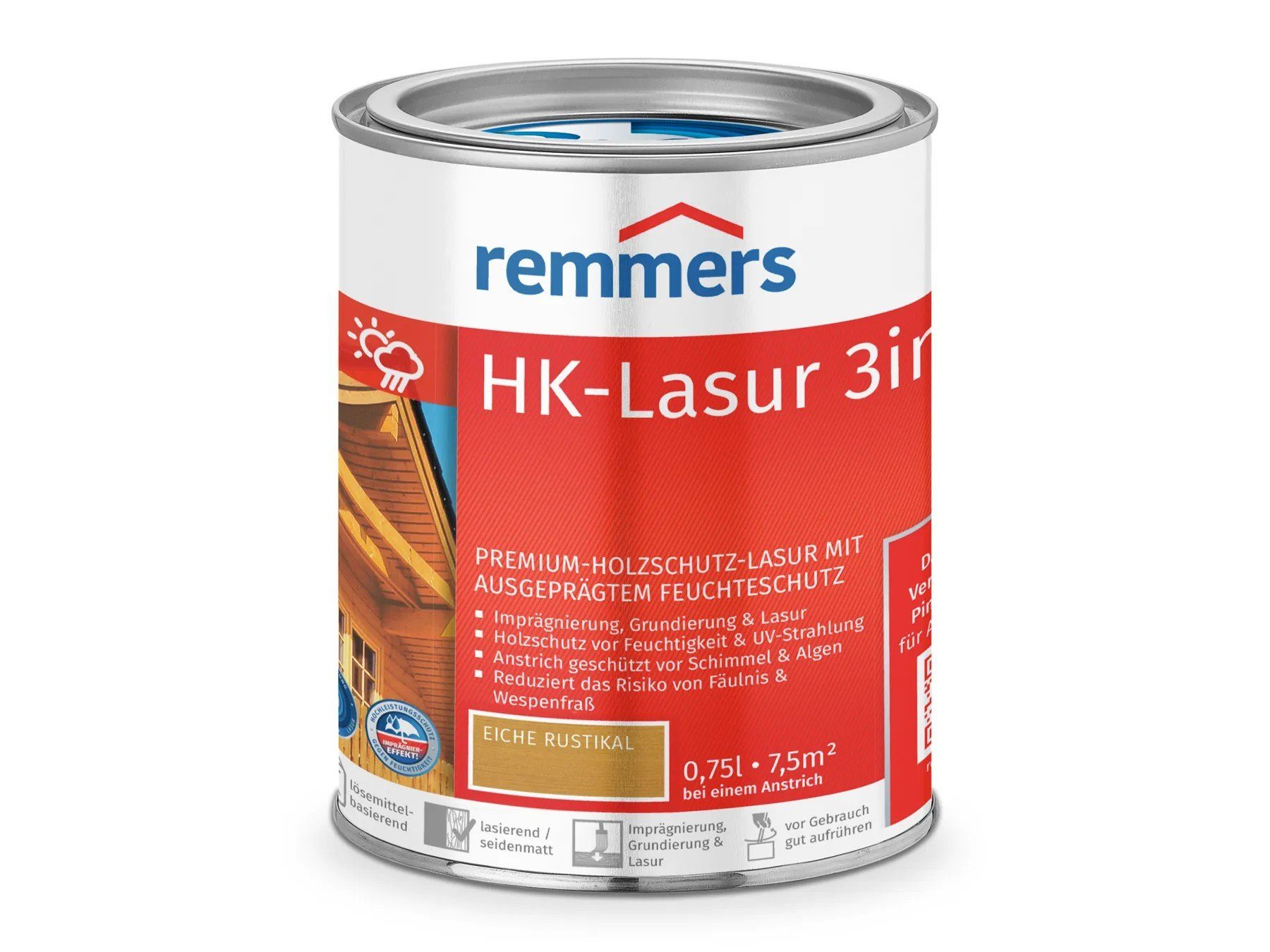 Remmers Holzschutzlasur HK-Lasur 3in1 eiche rustikal (RC-360)