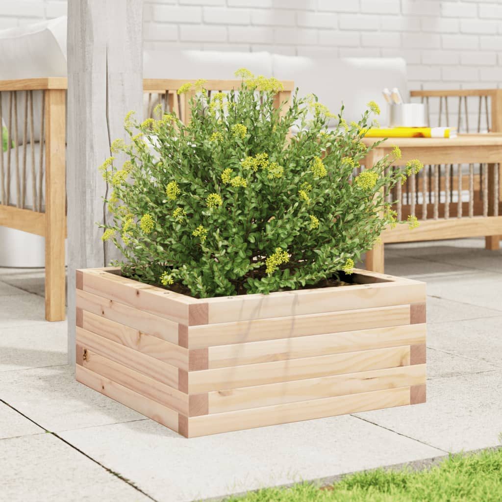 vidaXL Blumentopf Pflanzkübel 50x50x23 cm Massivholz günstig online kaufen