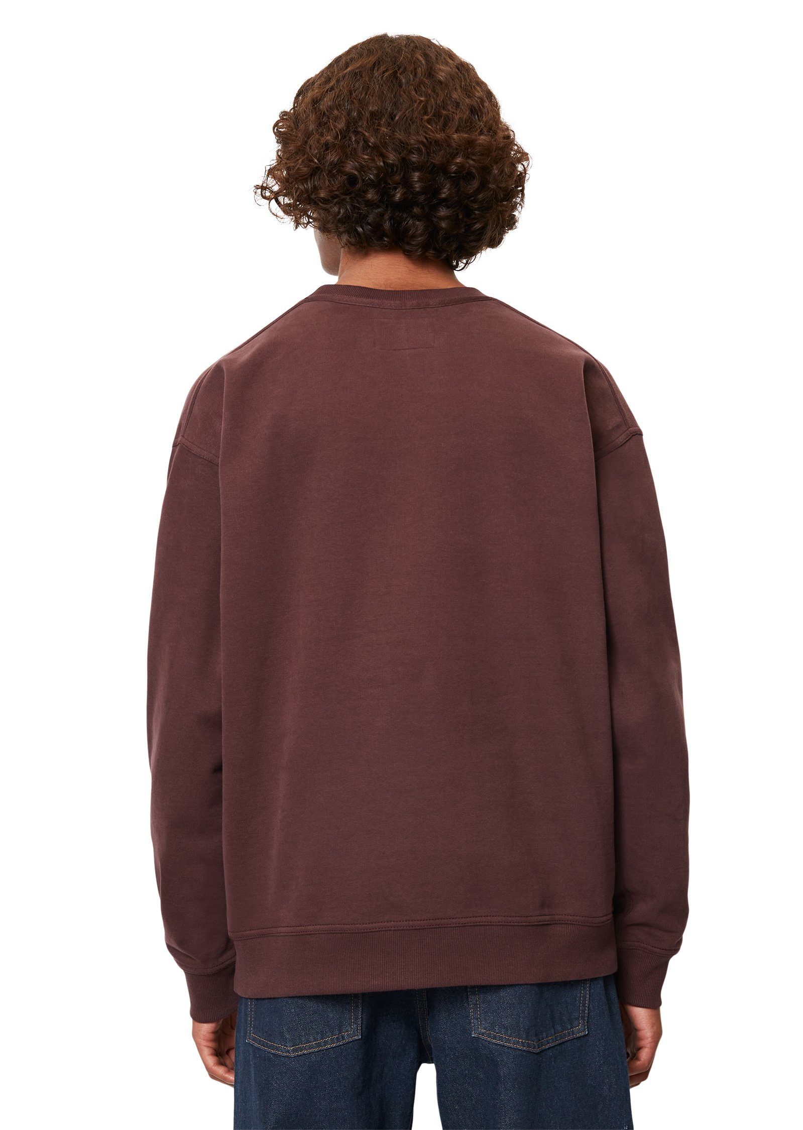 Sweatshirt O'Polo Marc rot aus Bio-Baumwolle reiner