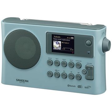 Sangean WFR-228BT Internet-Tischradio, Light Blue Radio (Akku-Ladefunktion, Spotify)
