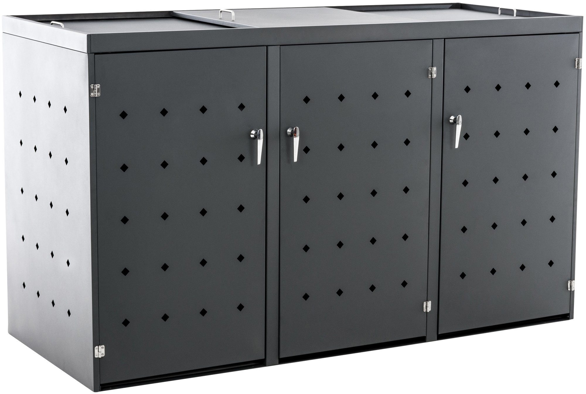 CLP Mülltonnenbox Nelli, Edelstahl, Unterstand, 2-3 Tonnen bis 240 L